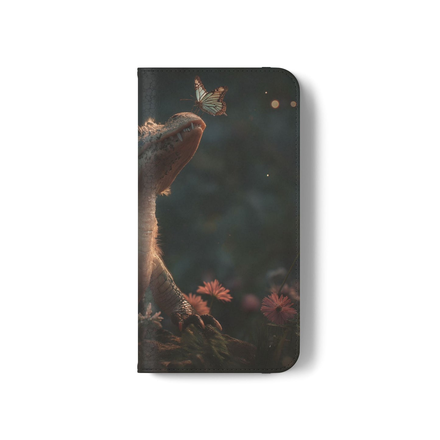Crocodile Butterfly Flip Cases – Tender Guardian with Moth Companion