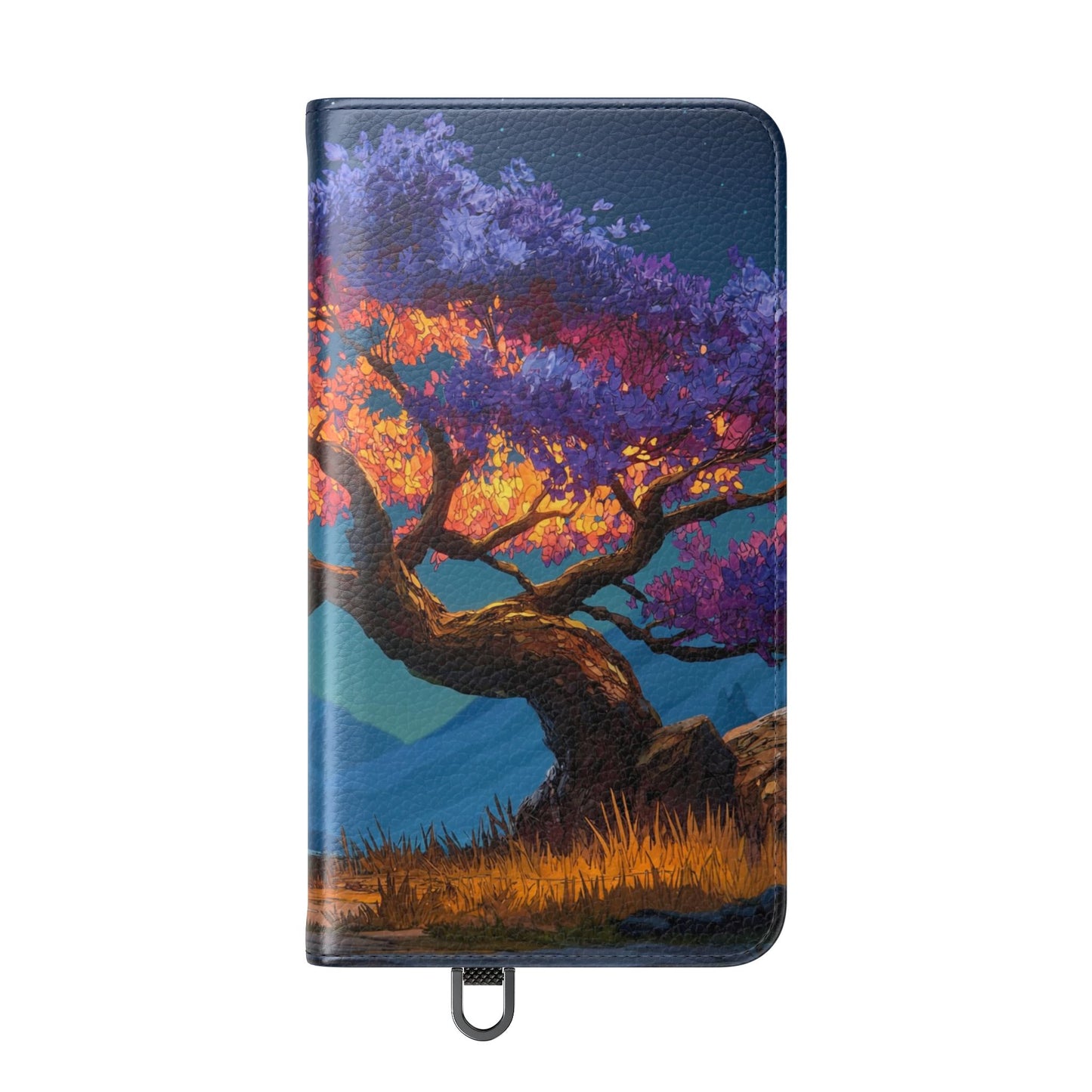 Violet Flame Tree Flip Cases – Twilight Mountain Glow Case