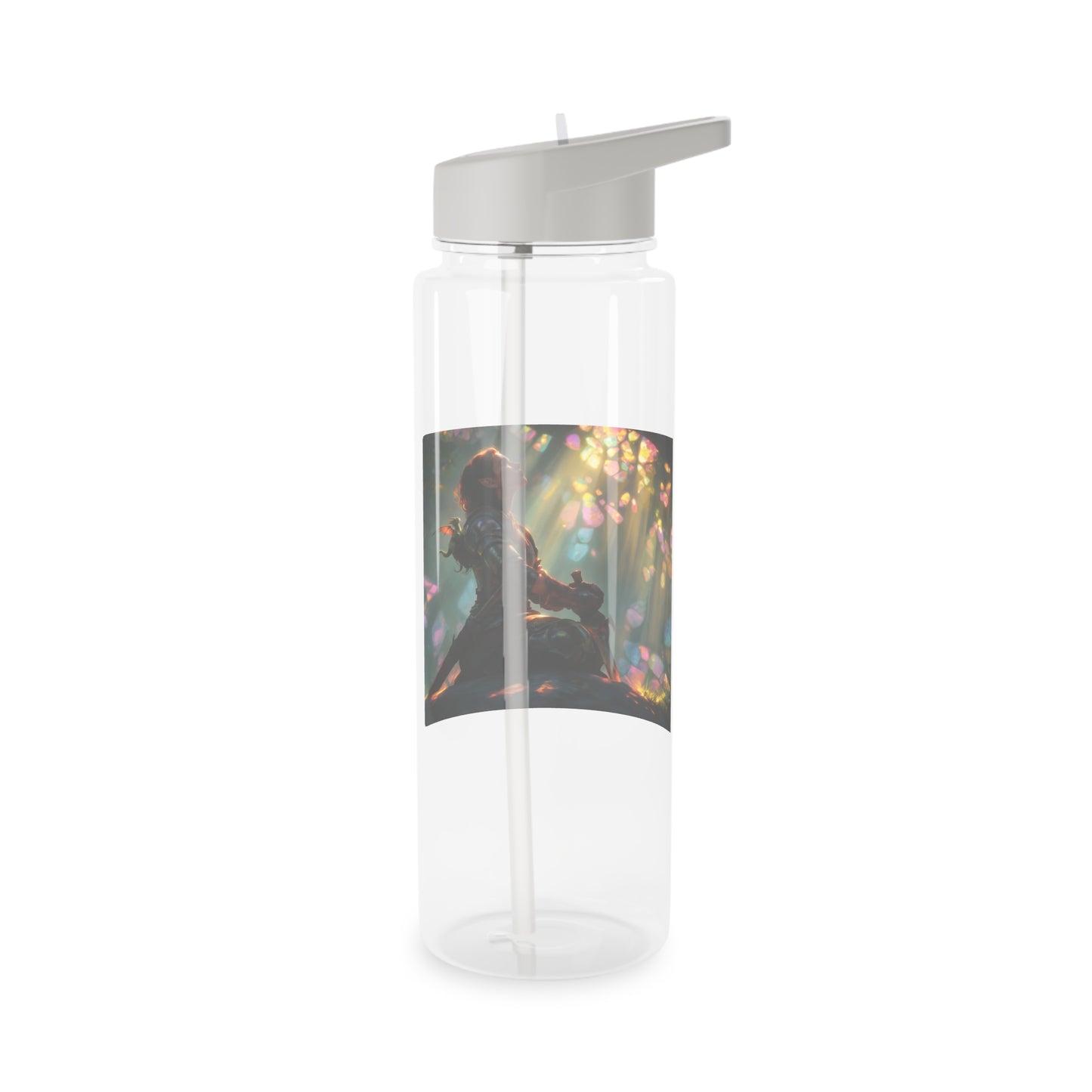 Crystal Grove Sentinel Tritan Water Bottle – Sunlit Forest Guardian Moment