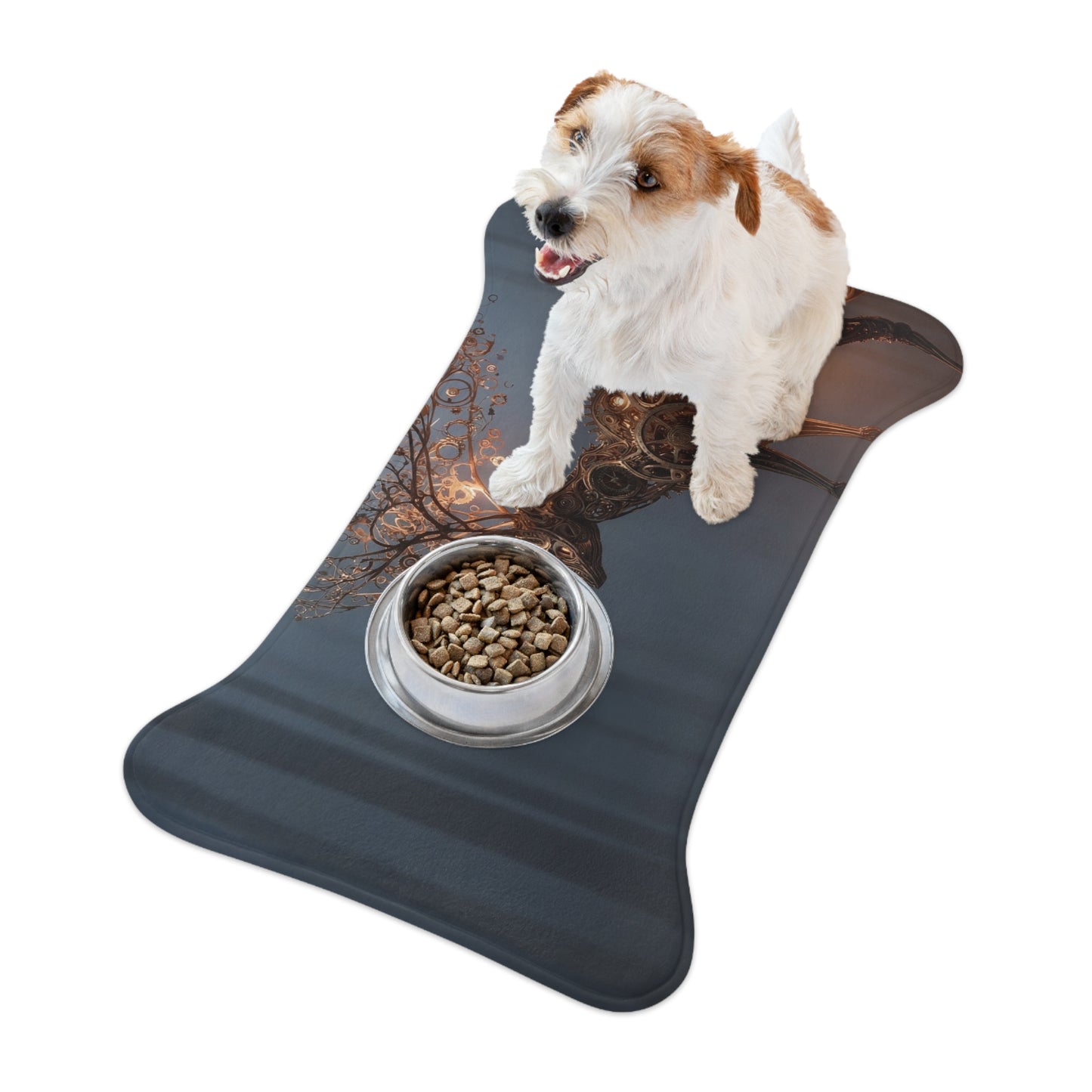Clockwork Stag Pet Feeding Mats – Luminescent Forest Mechanism