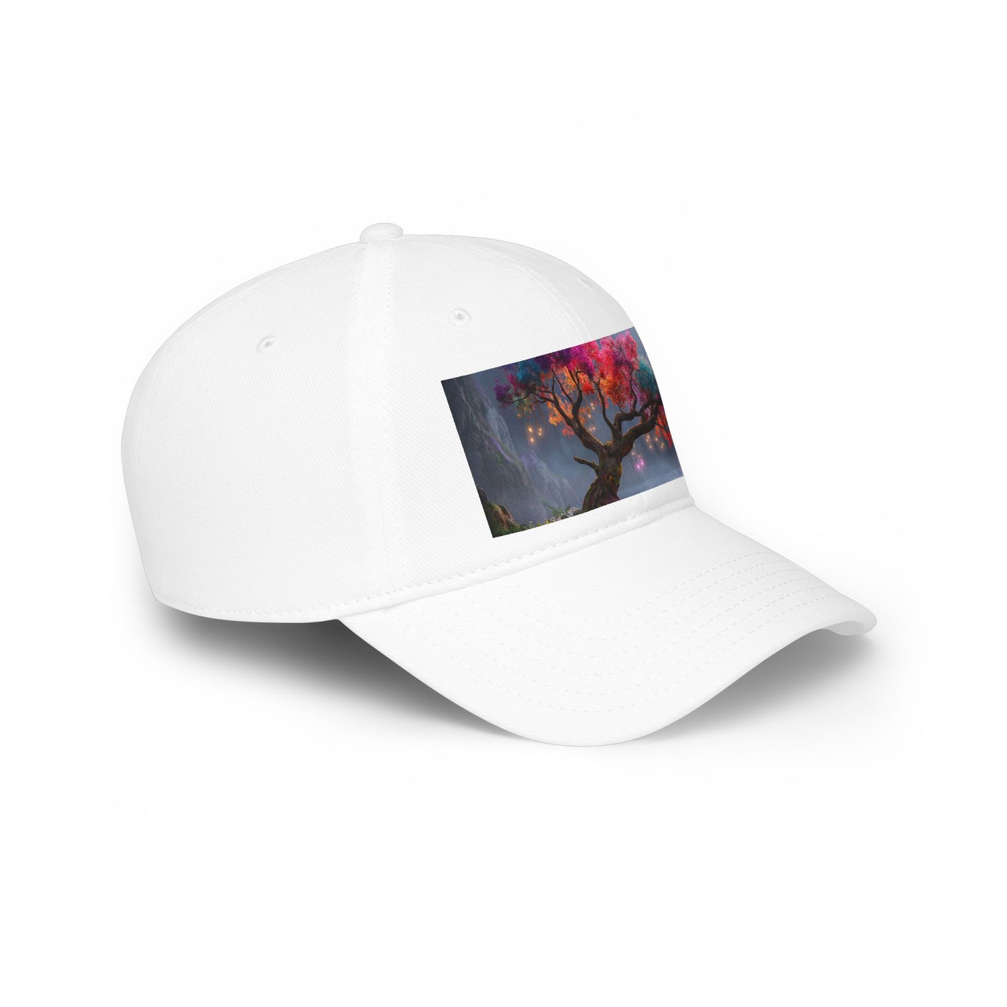 Prismatic River Tree Low Profile Baseball Cap – Ethereal Moonlit Canopy