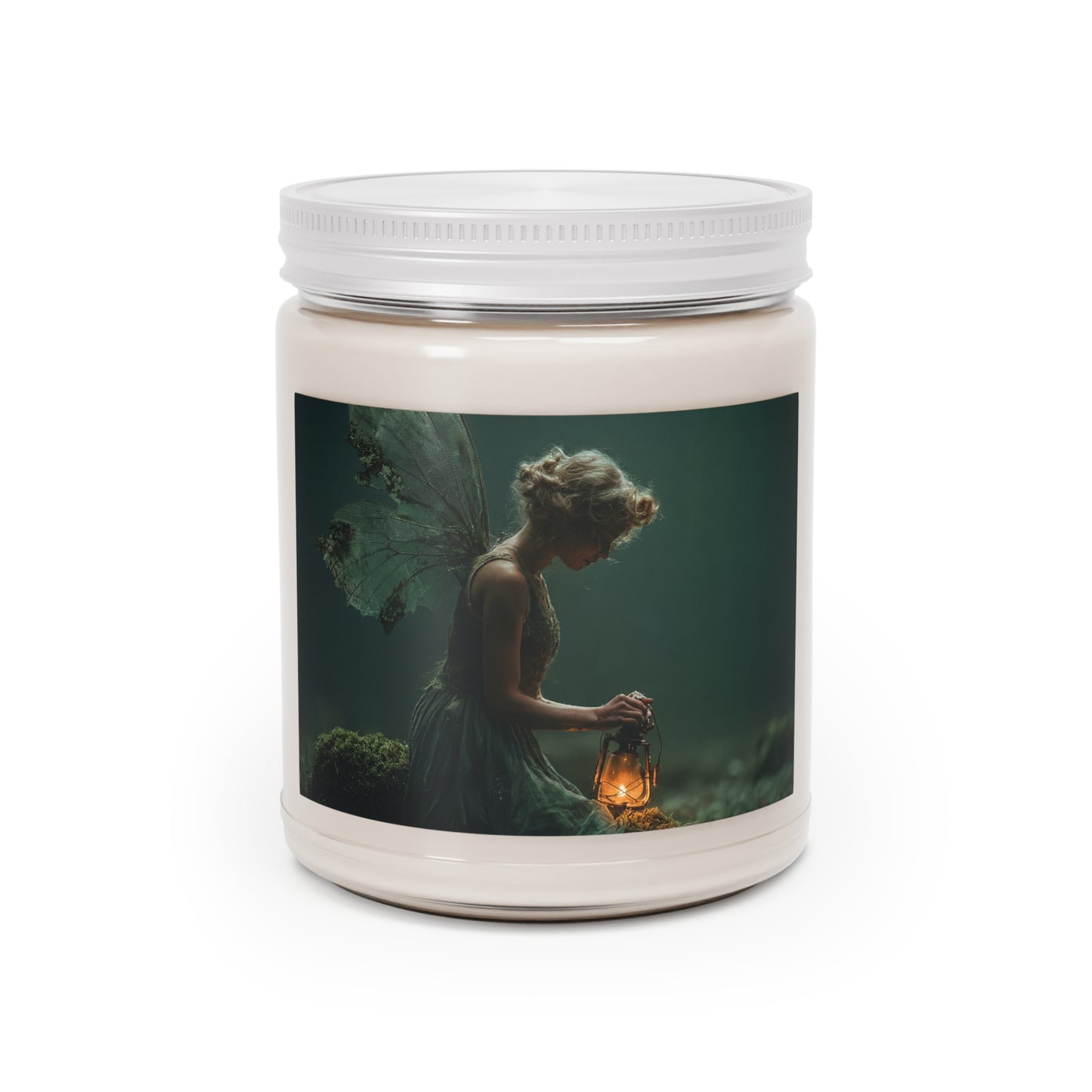 Forest Warden Fairy Scented Soy Candles with White Lid, 9oz – Keeper of the Mossy Glade