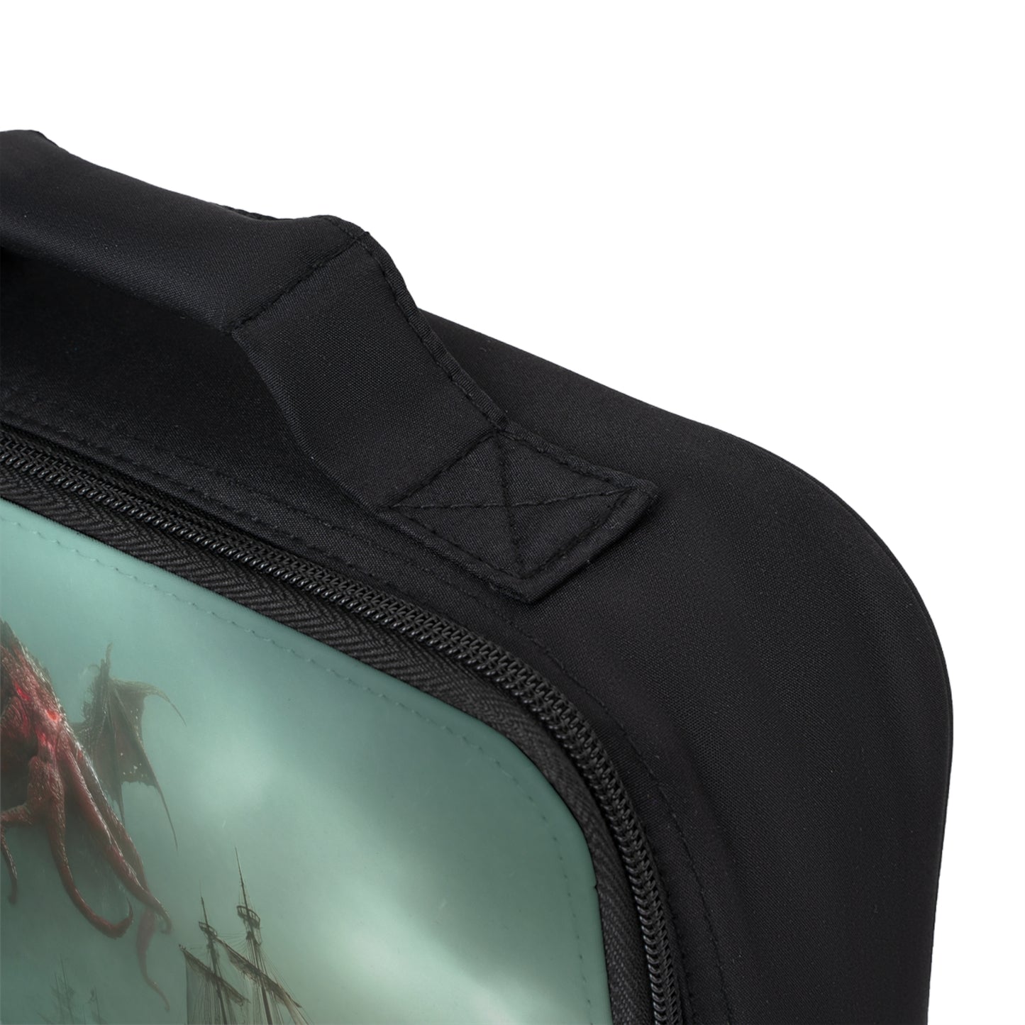 Leviathan's Wrath Lunch Bag – Storm-Tossed Ship and Sky Serpent