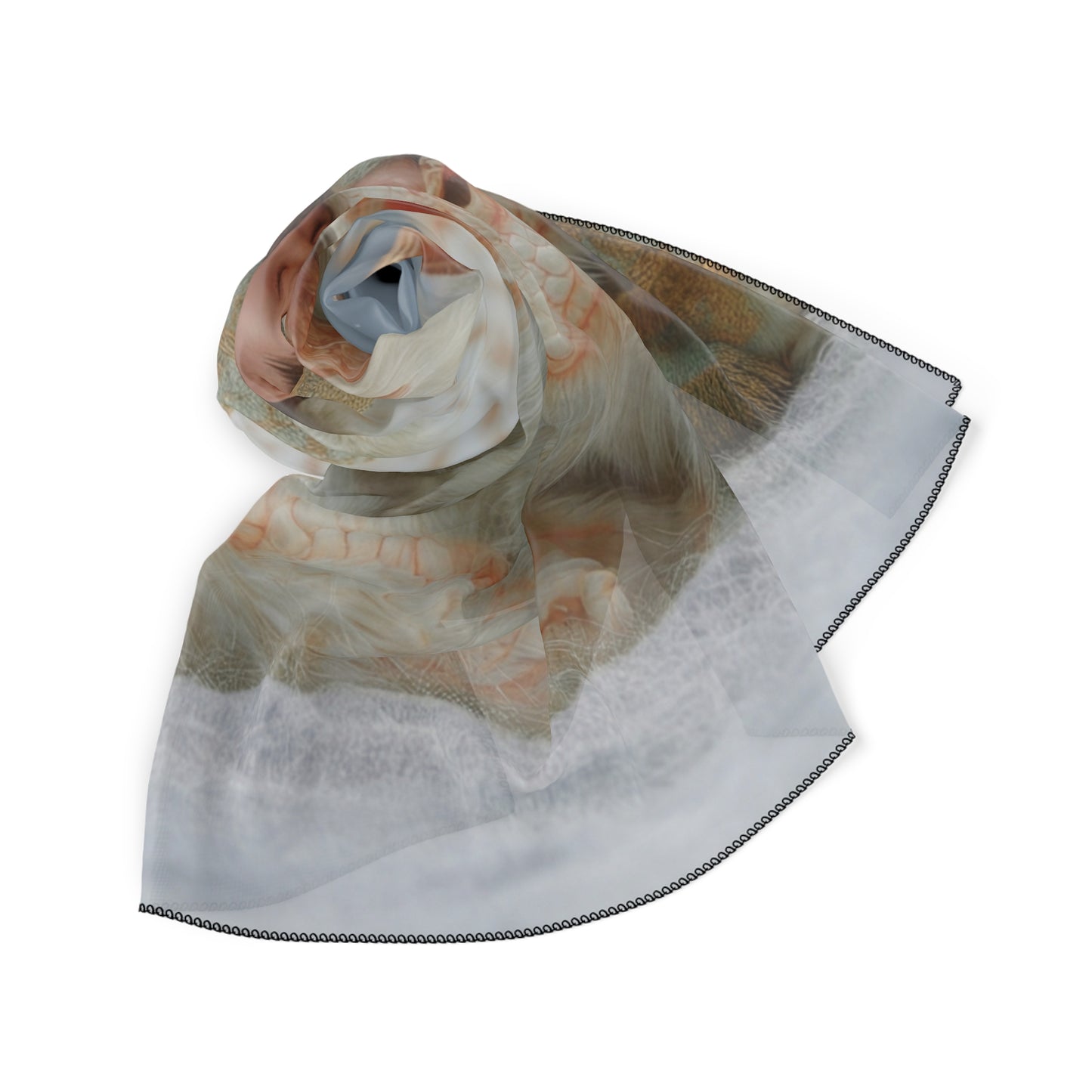 Snow Dragon Companion Poly Scarf – Winter’s Quiet Bond