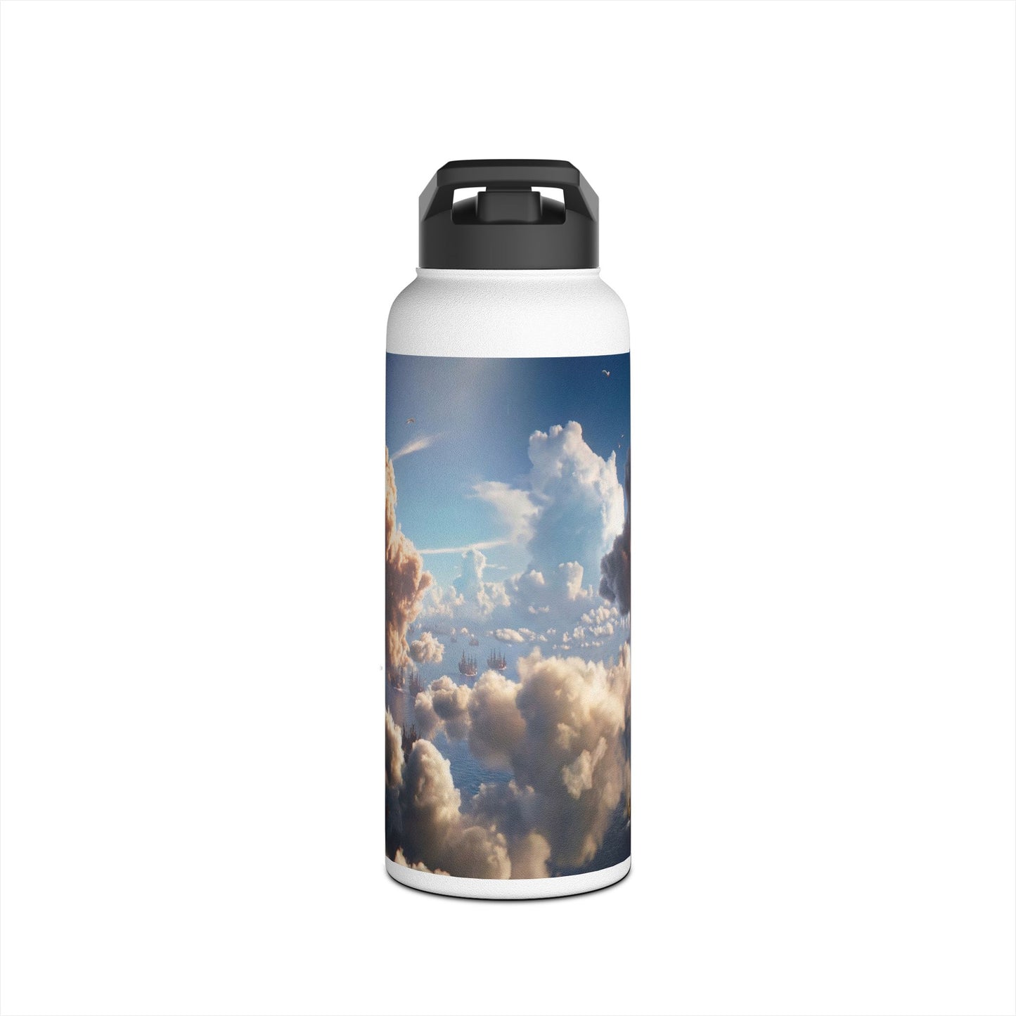 Celestial Fleet Stainless Steel Water Bottle, Standard Lid – Dawn’s Archway at Sea
