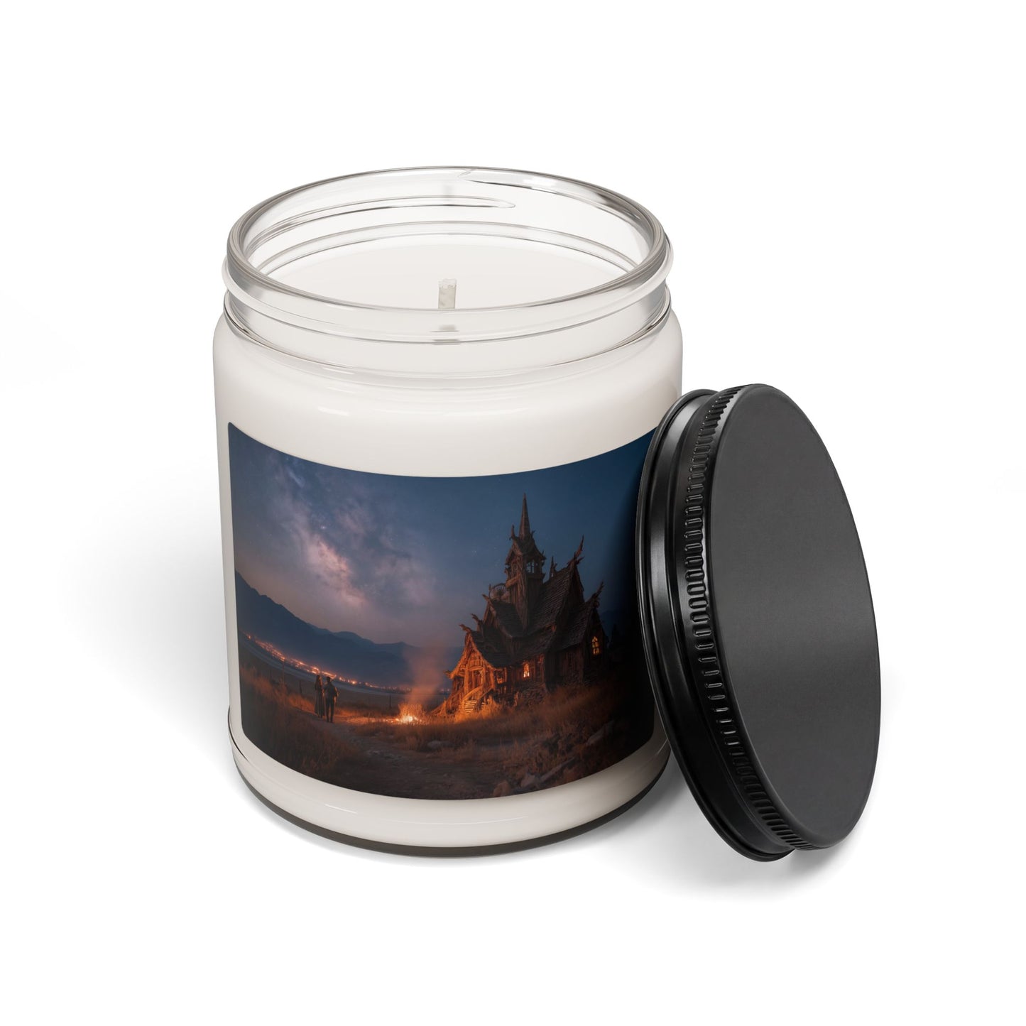Starlit Chapel Scented Soy Candle, 9oz – Warm Ember Under the Milky Way