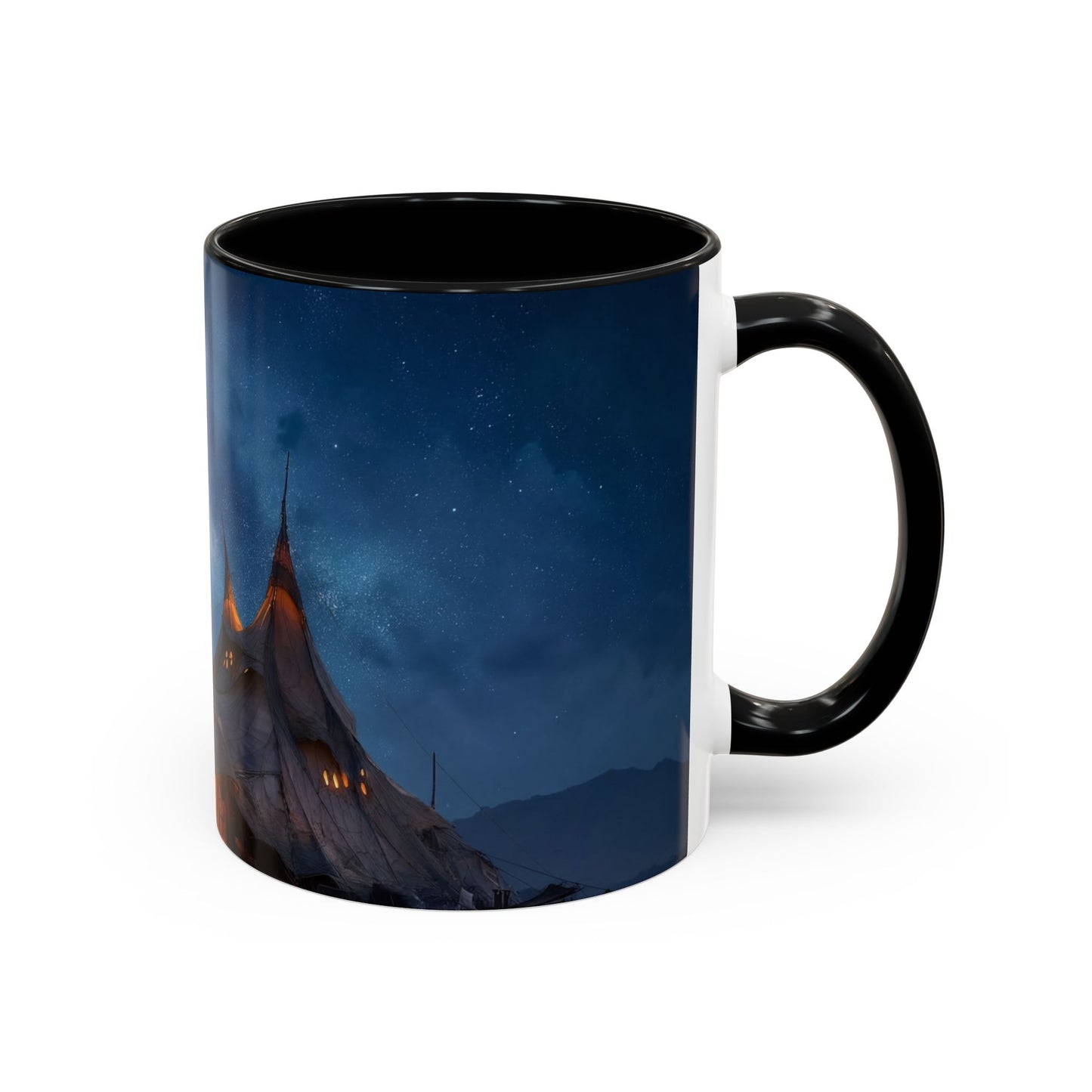Starlit Nomad Tent Mug – Milky Way Haven Coffee Cup