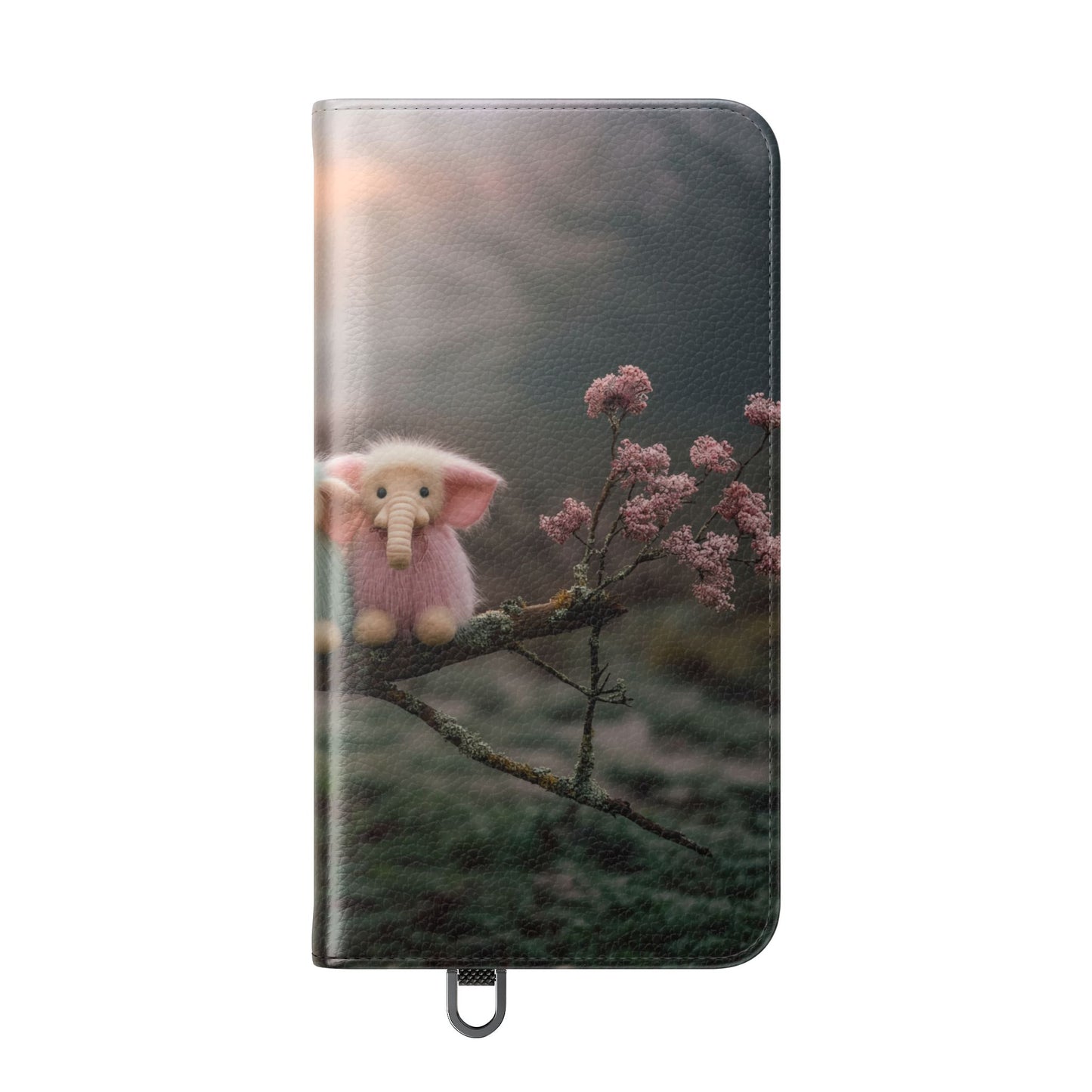 Mossy Branch Elephants Flip Cases – Pastel Fluff Guardians