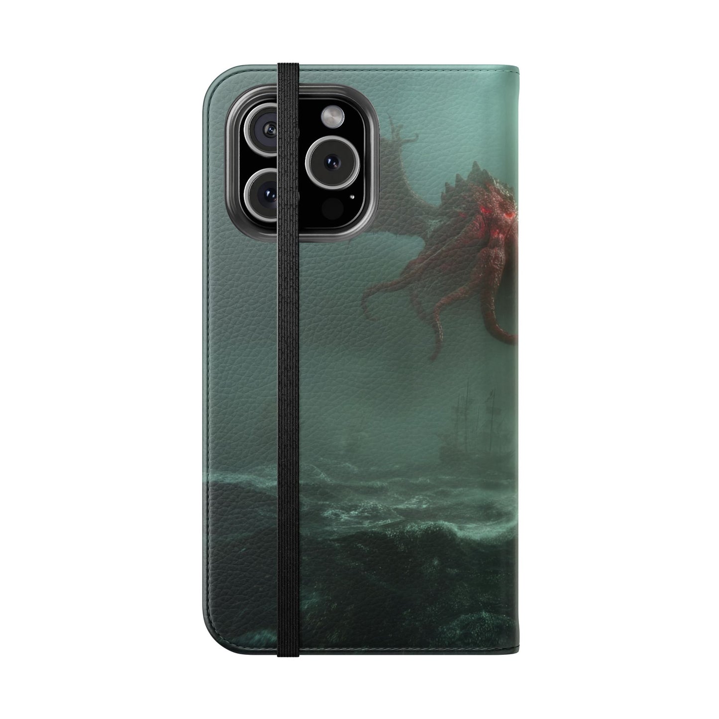 Leviathan Dragon Flip Cases – Crimson Sentinel at Sea
