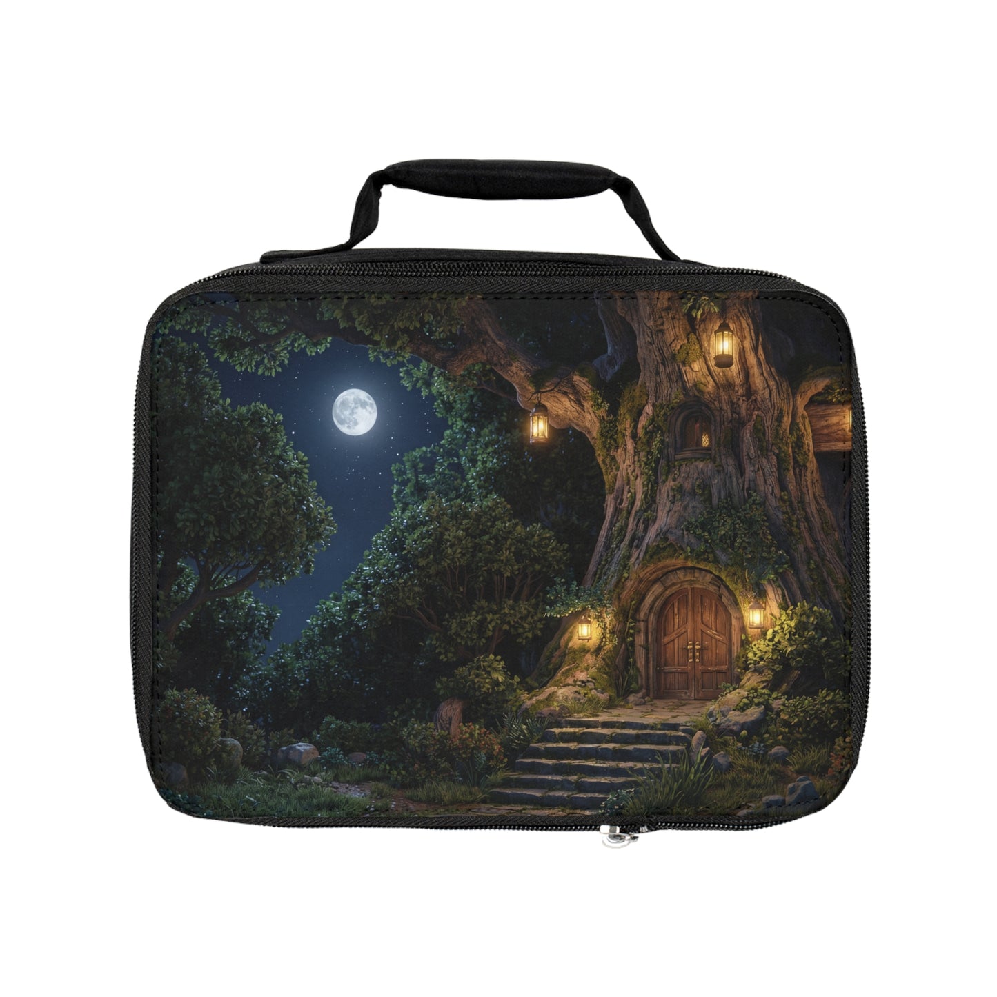 Moonlit Treehouse Door Lunch Bag – Secret Garden Sanctuary