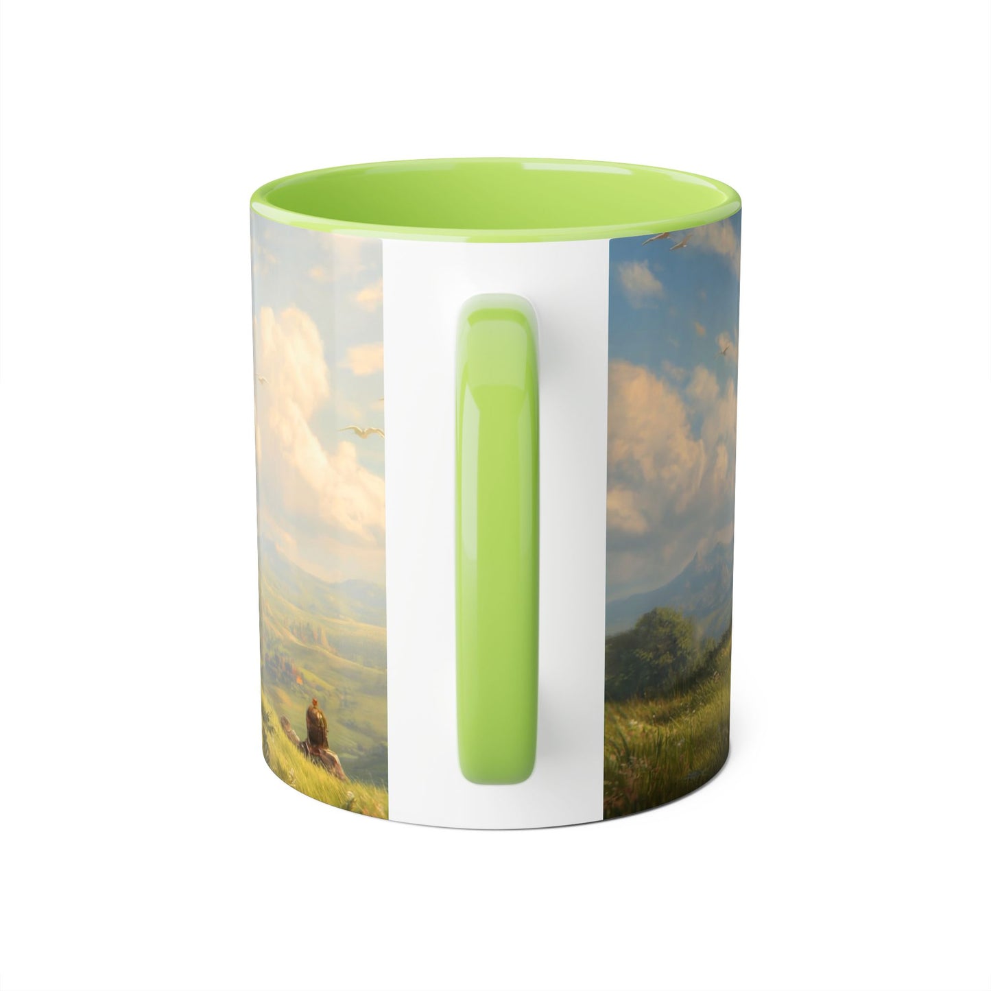 Titan Hawk Accent Mugs, 11oz – Mythic Riders on Sunlit Peak