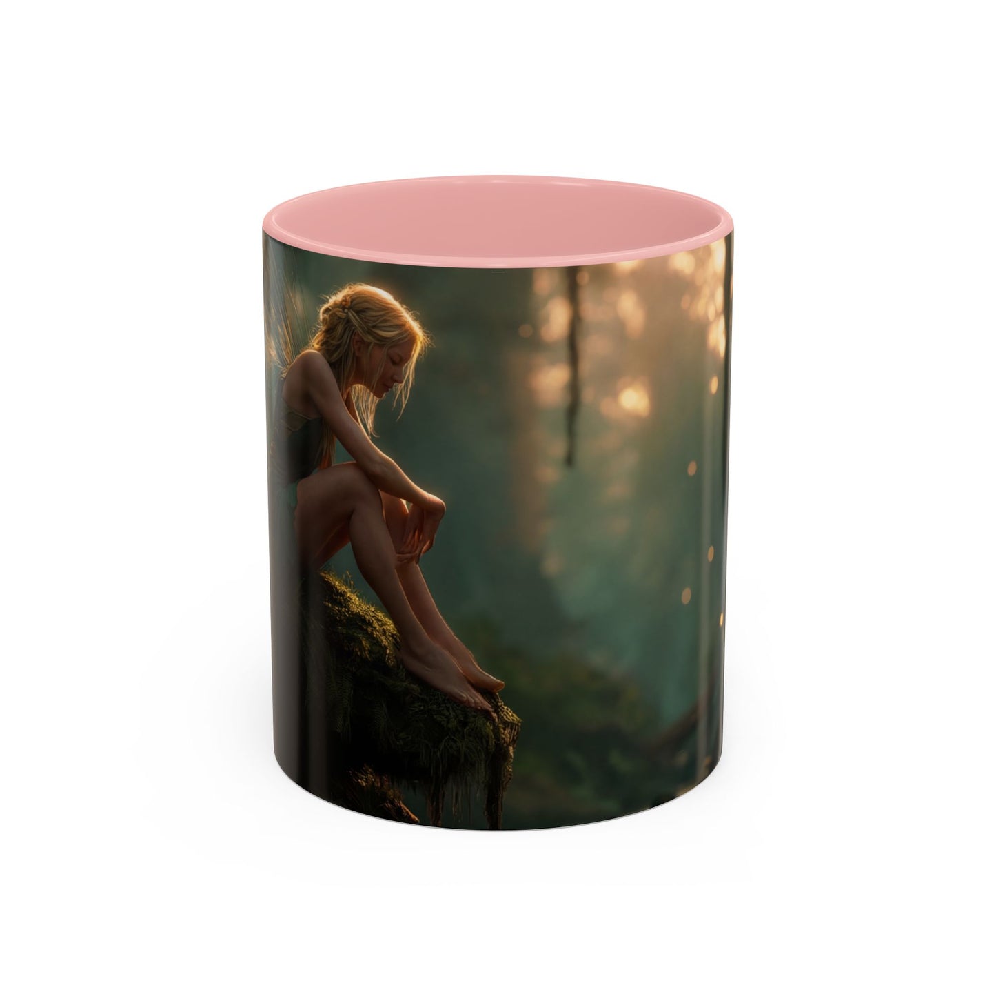 Winged Guardian Accent Coffee Mug (11, 15oz) – Twilight Forest Sentinels