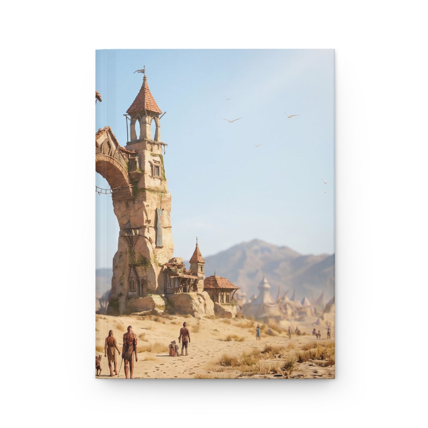 Desert Citadel Journal Matte – Sunlit Stone Gateway to Forgotten Realms