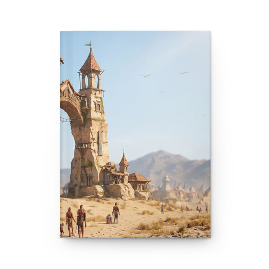 Desert Citadel Journal Matte – Sunlit Stone Gateway to Forgotten Realms