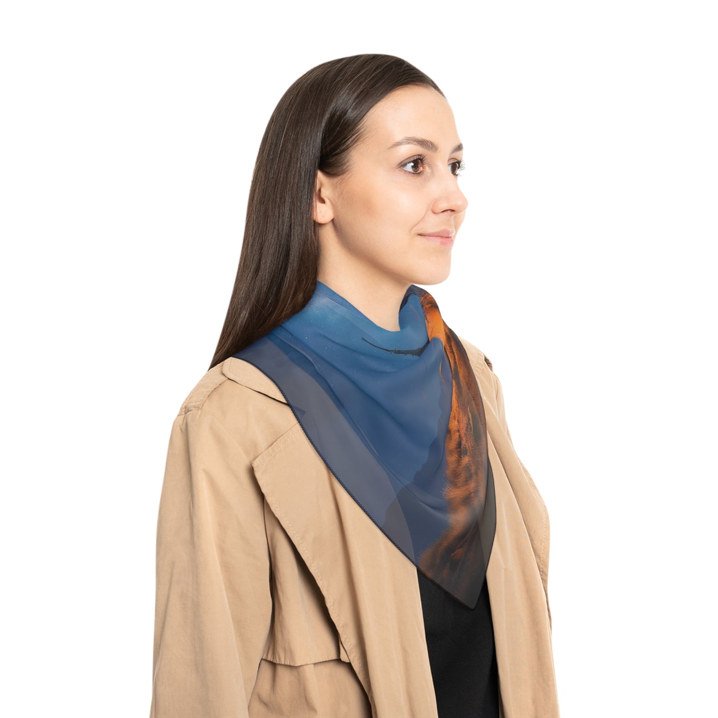 Starlit Nomad Tent Scarf – Milky Way Wanderer Dreamscape
