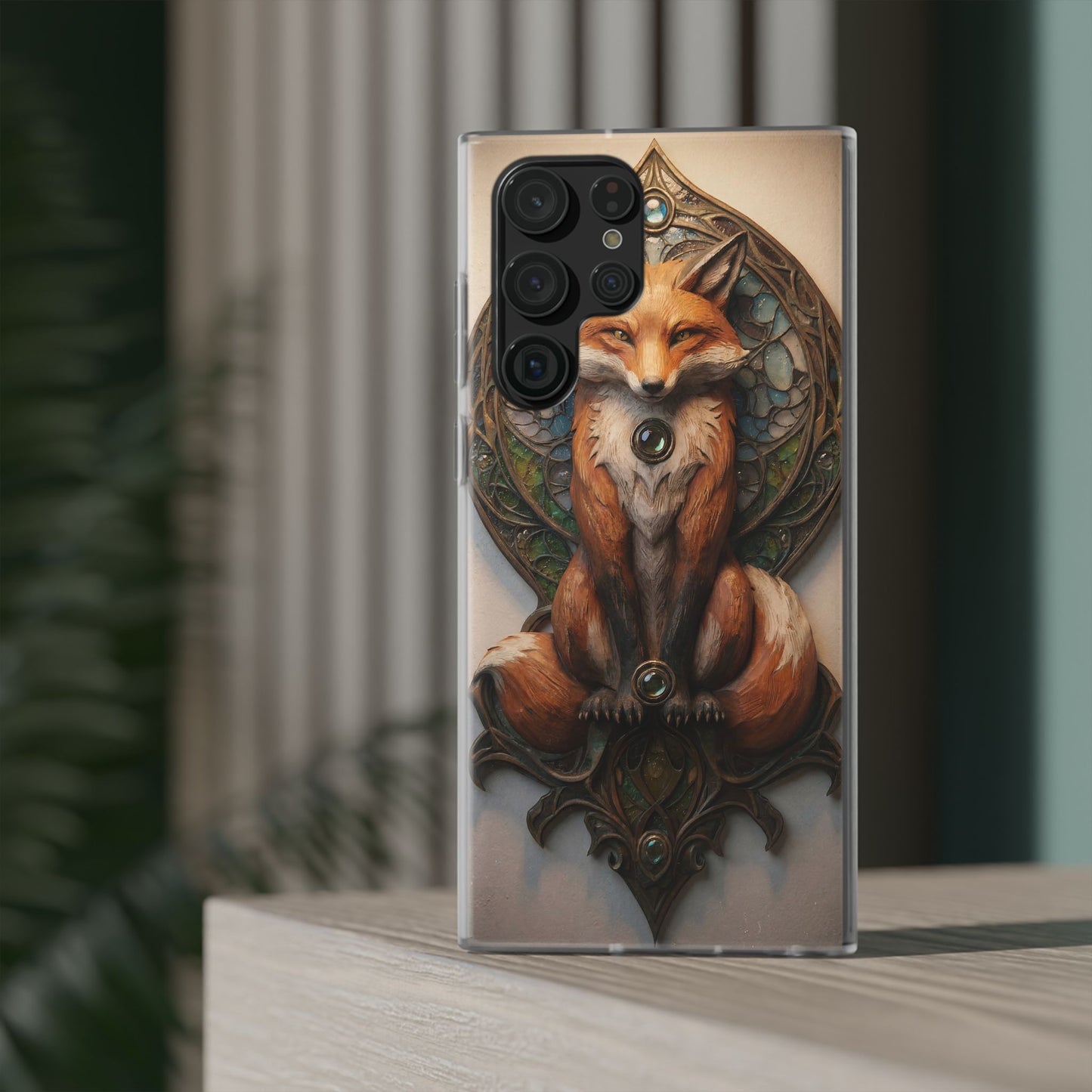 Fox Sentinel Flexi Cases – Amber Glaze and Stained Glass Reverie