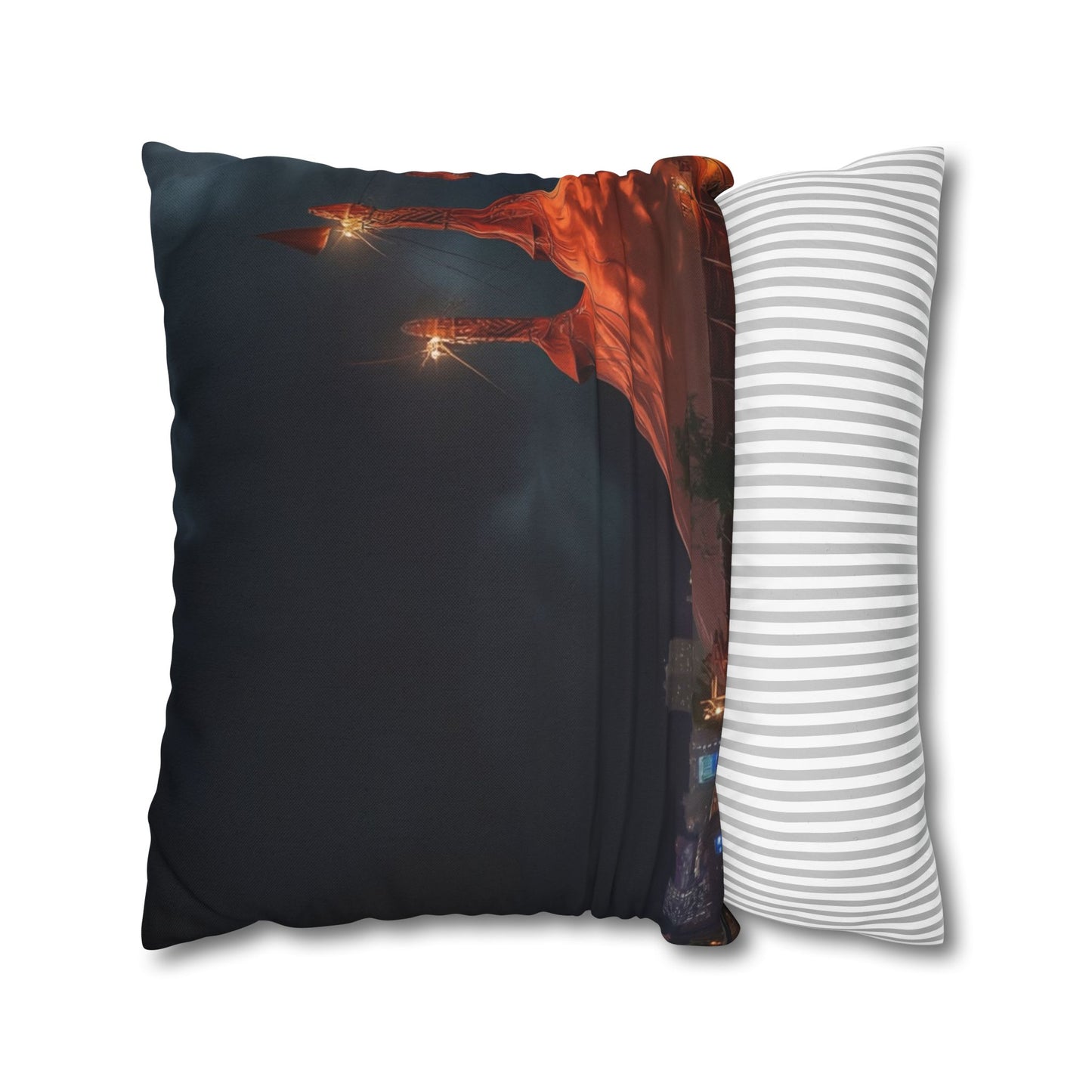 Crimson Carnival Tent Pillowcase – Whispers of the Midnight Ringmaster