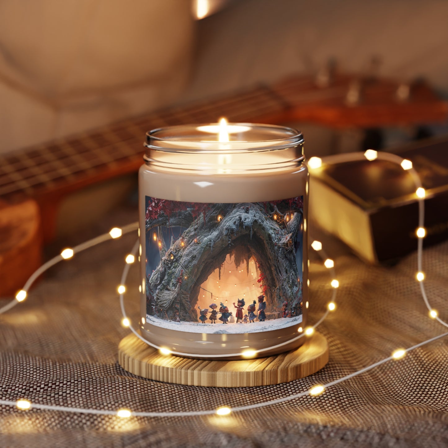 Winter Treehouse Village Scented Soy Candles with White Lid, 9oz – Snowbound Celebration Glow