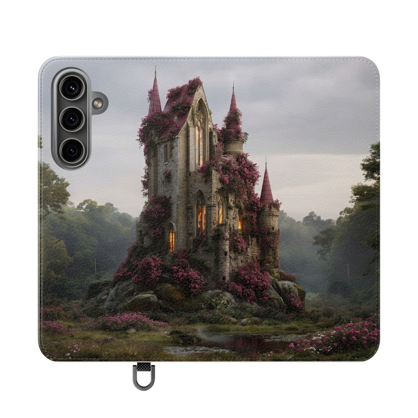 Blossom Spire Flip Cases – Pink Ivy Gothic Castle Cover
