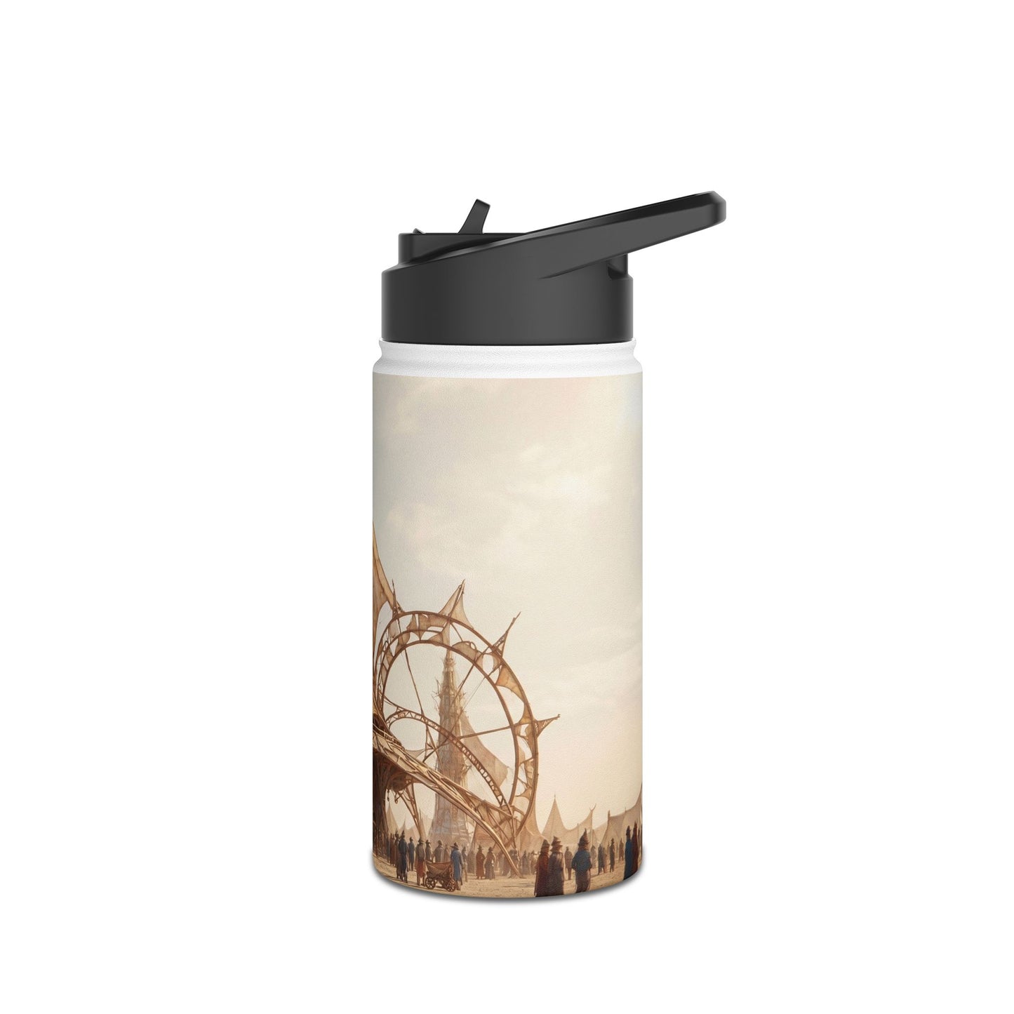 Desert Cathedral of Wind Stainless Steel Water Bottle, Standard Lid – Sun-Drenched Aetherian Market
