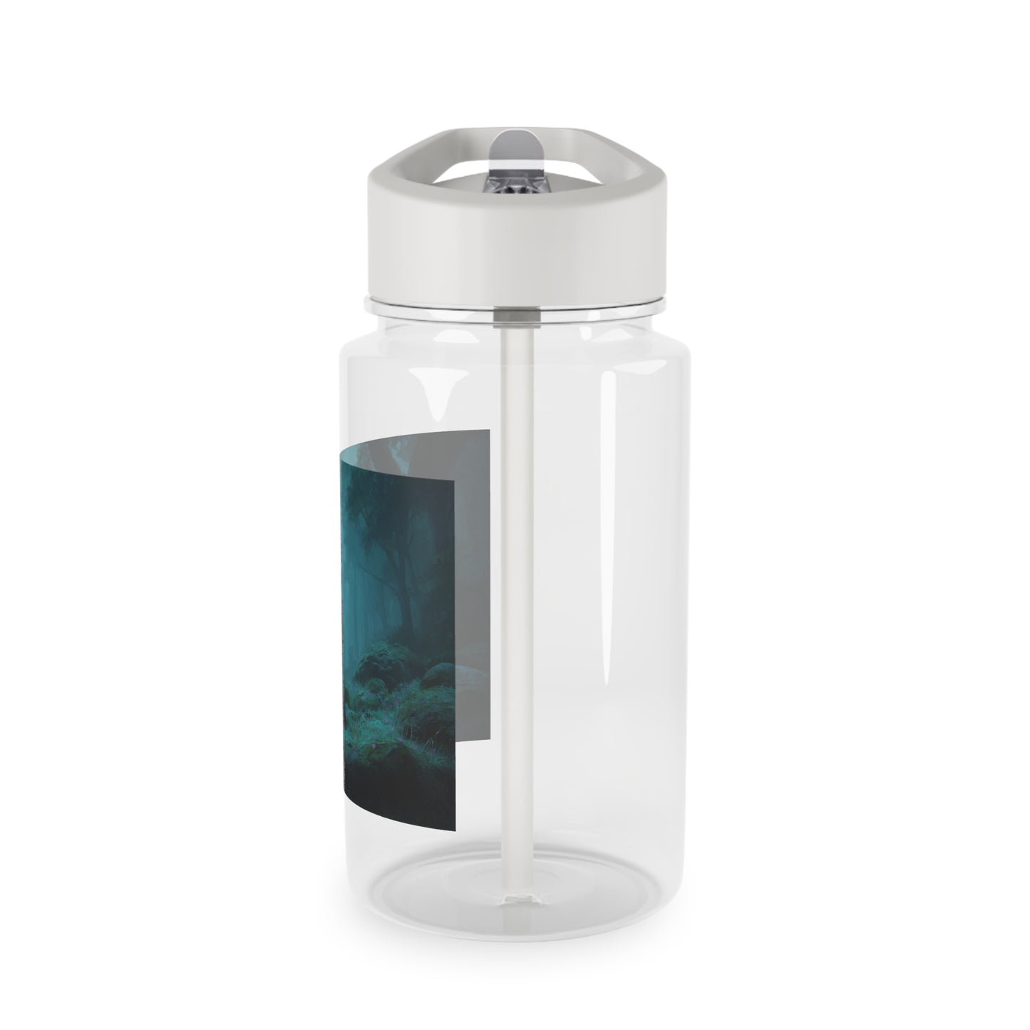 Glowing Blade Elven Sentinel Tritan Water Bottle – Misty Forest Guardian