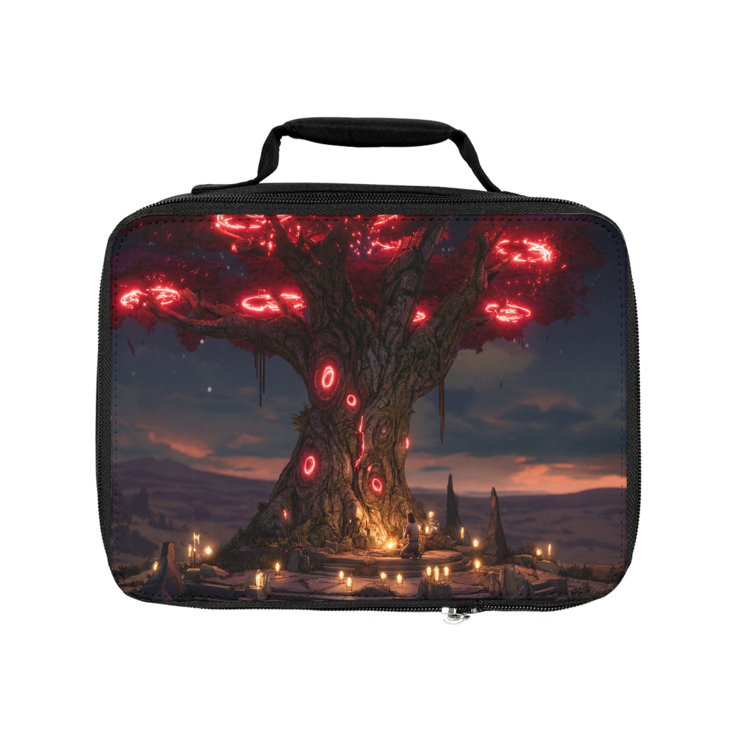 Ancient Rune Tree Lunch Bag – Crimson Portal Grove