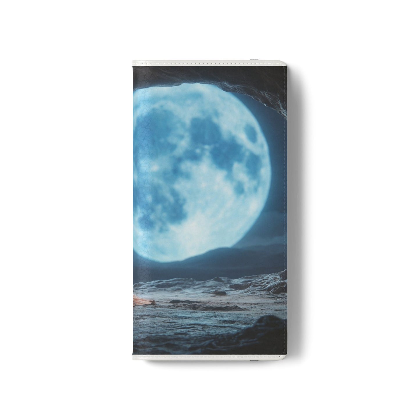 Lunar Meditation Flip Cases – Serene Monk Under Moonlight