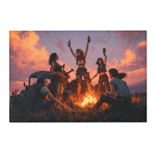 Sunset Roadtrip Campfire Rug – Cheers to the Open Sky
