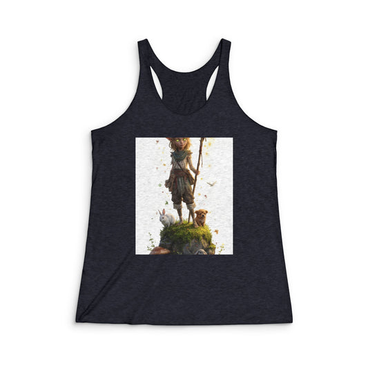 Mossy Rock Guardian with Deer Horns – Ethereal Forest Companion Tank
