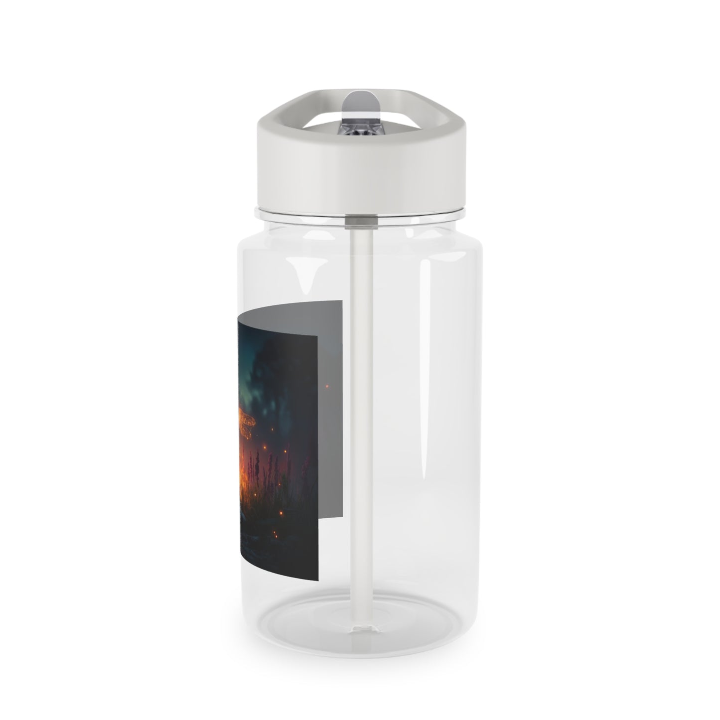 Sparkling Dragonfly Tritan Water Bottle – Golden Twilight Meadow Guardian