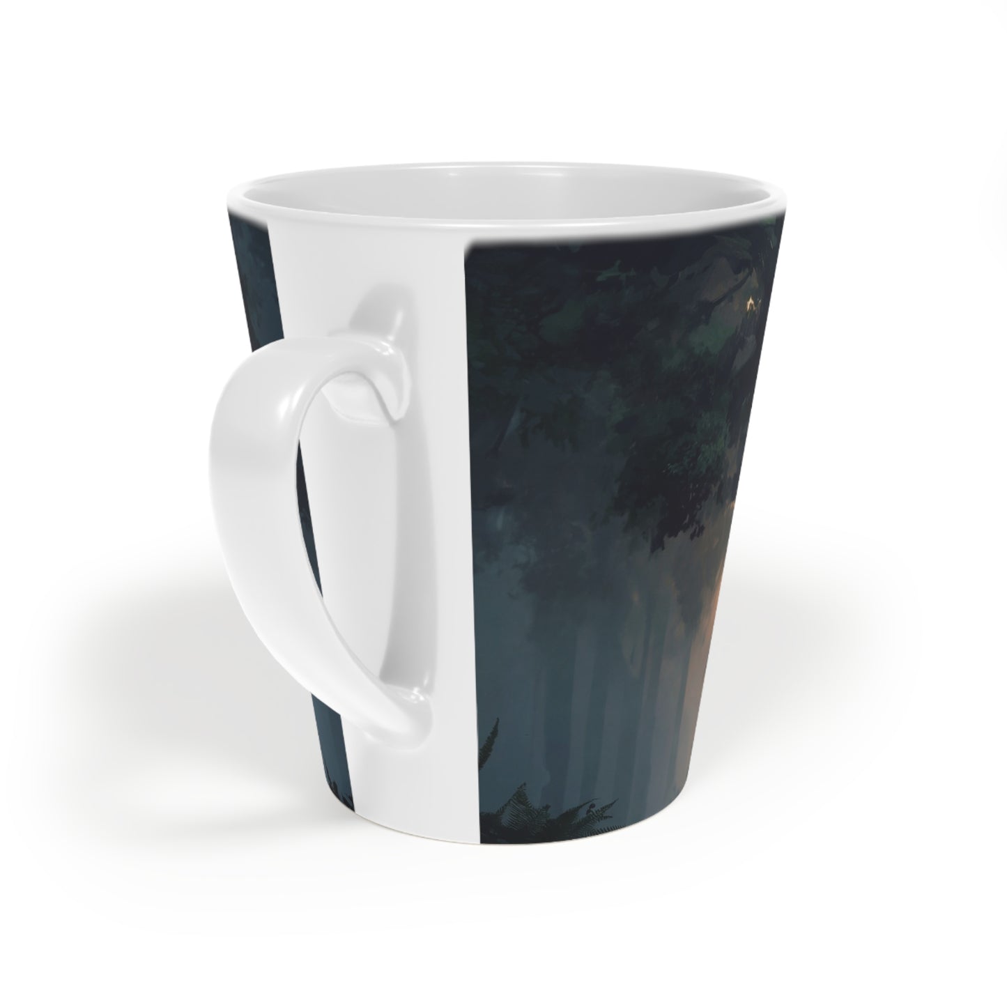 Ancient Forest Dragon Latte Mug, 12oz – Whispers of the Verdant Sentinel