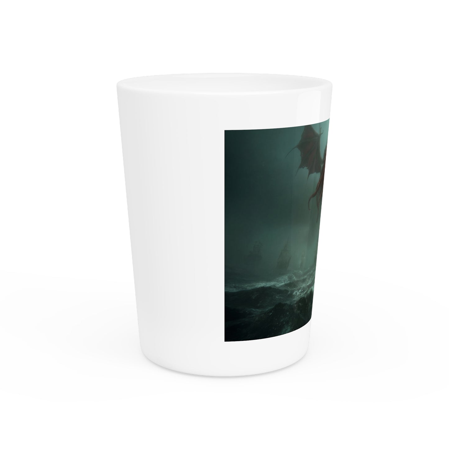 Leviathan Skyship Shot Glass – Crimson Kraken Sentinel Scene