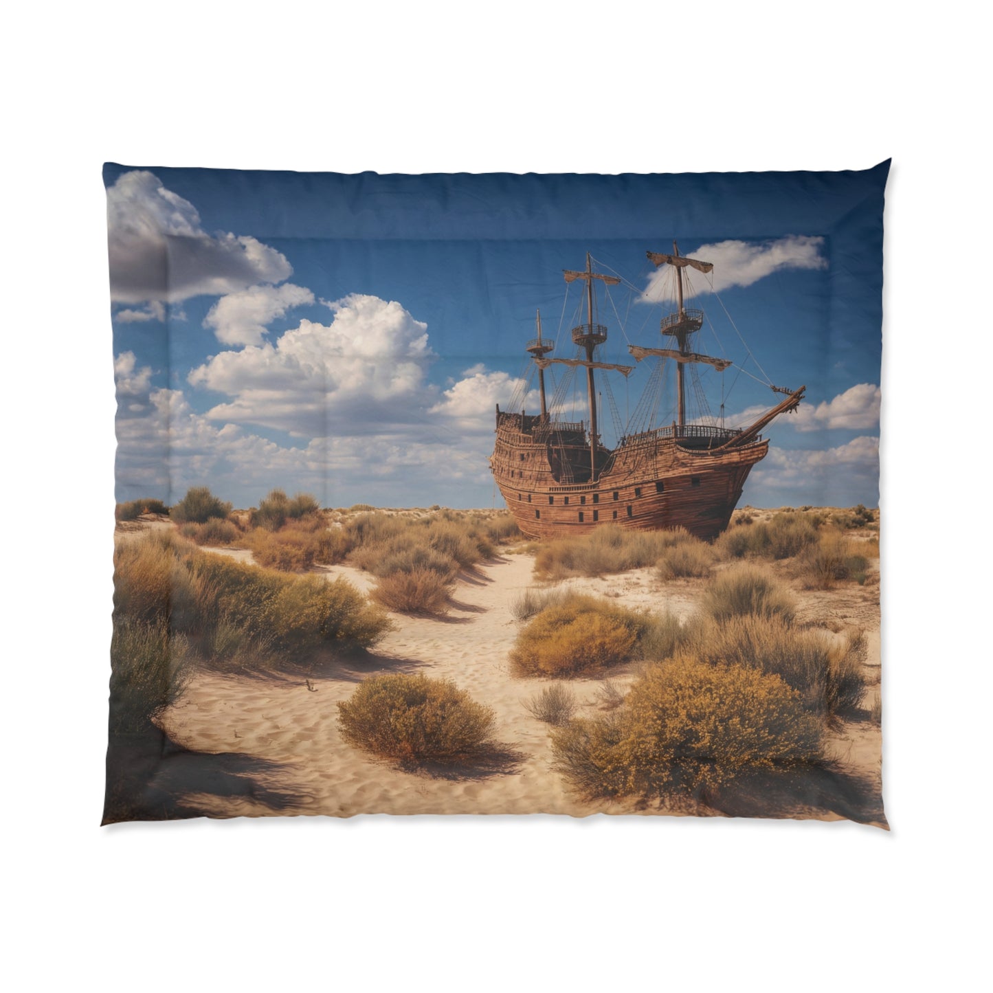 Abandoned Galleon Comforter – Sun-Drenched Desert Mirage