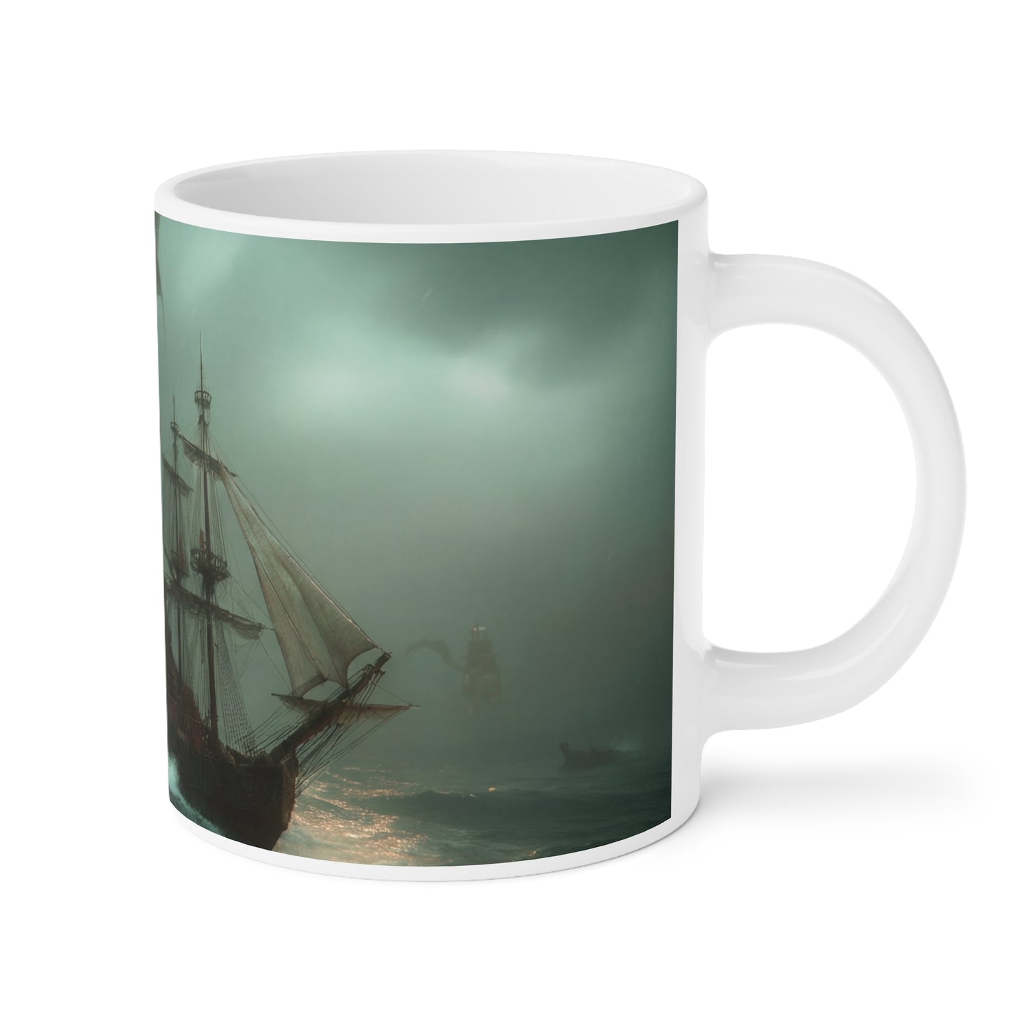 Leviathan’s Roar Ceramic Mugs (11oz\15oz\20oz) – Storm-Swept Ocean Horror