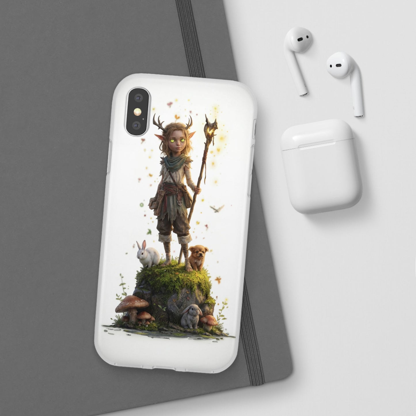 Forest Sentinel Flexi Cases – Luminescent Deerhorn Guardian