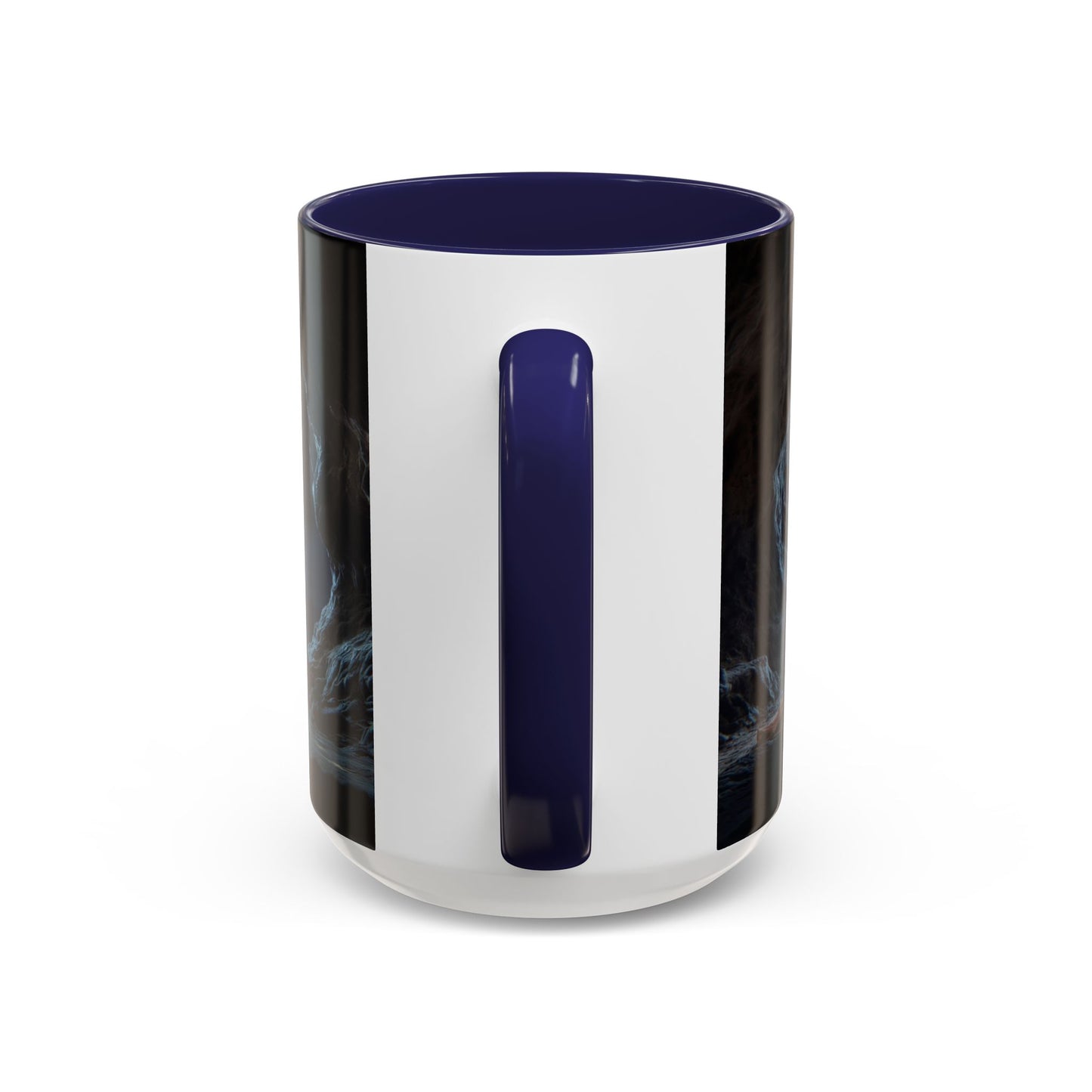 Moonlit Monk Meditation Mug – Serene Nightwatcher in Cave