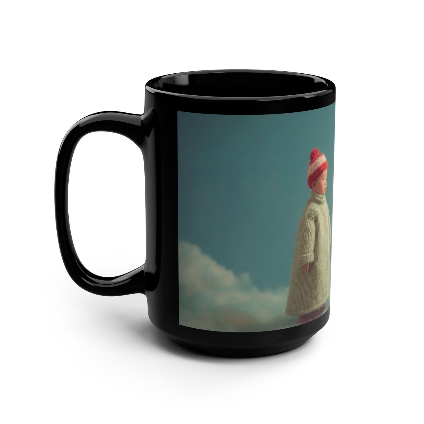 Wool Dragon and Child Mug – Soft Knitted Cloudside Companions
