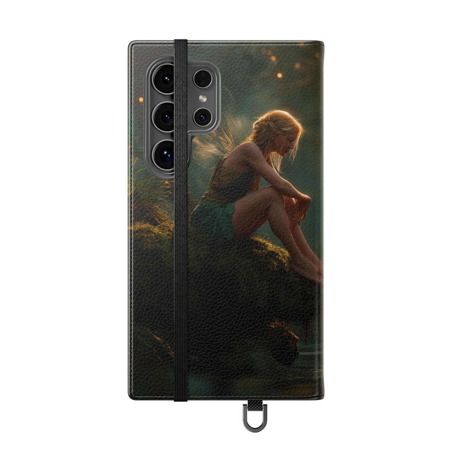 Mossy Bank Fairy Flip Cases – Golden Hour Sentinel Portrait