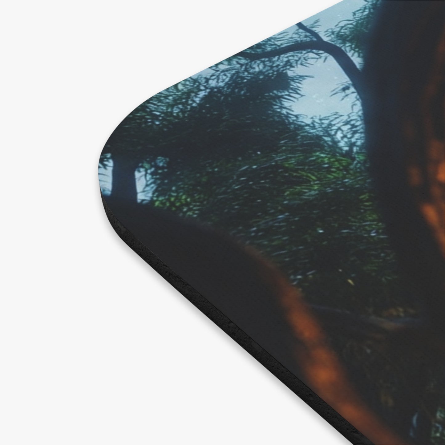 Lantern Grove Mouse Pad (Rectangle) – Whispering Path Through Ancient Trees