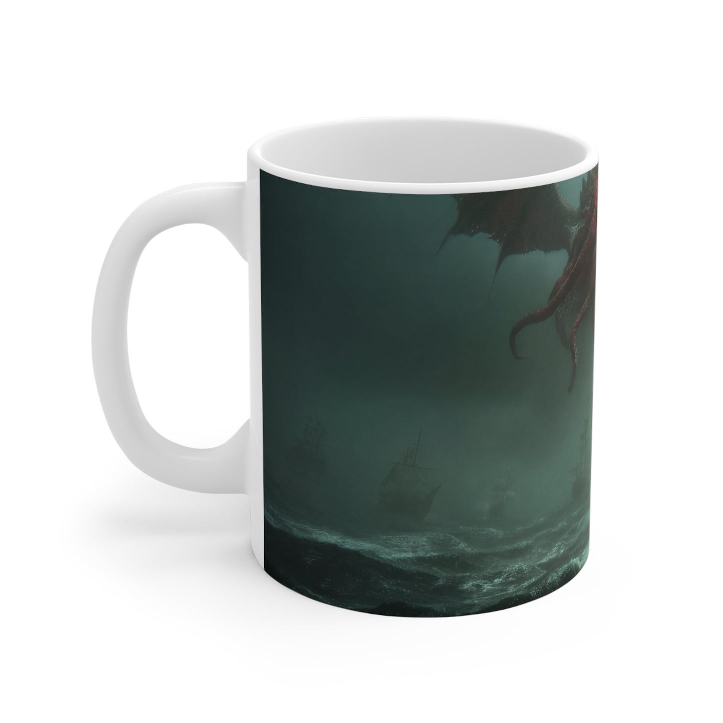 Leviathan’s Roar Ceramic Mugs (11oz\15oz\20oz) – Storm-Swept Ocean Horror