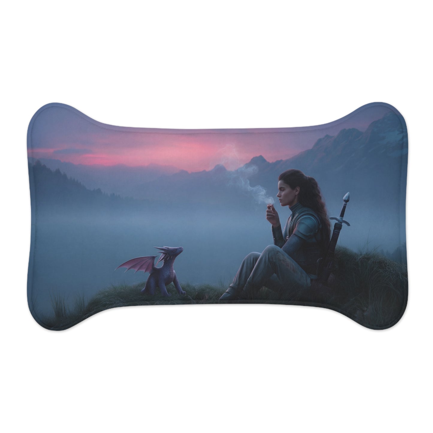 Misty Mountain Sentinel Pet Feeding Mats – Twilight Breaker Companion