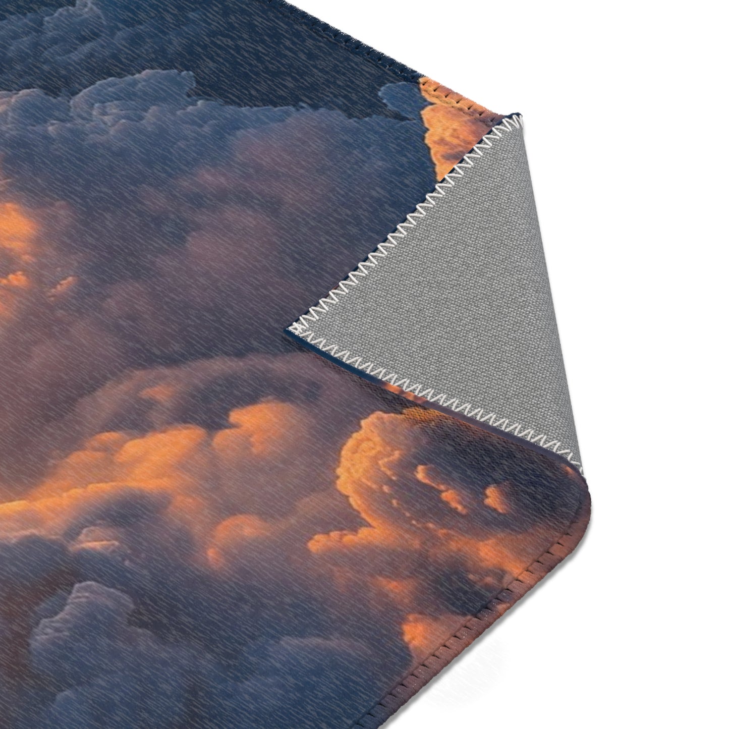 Rocket Ascension Area Rugs – Sunburst Through Clouds Launch Scene