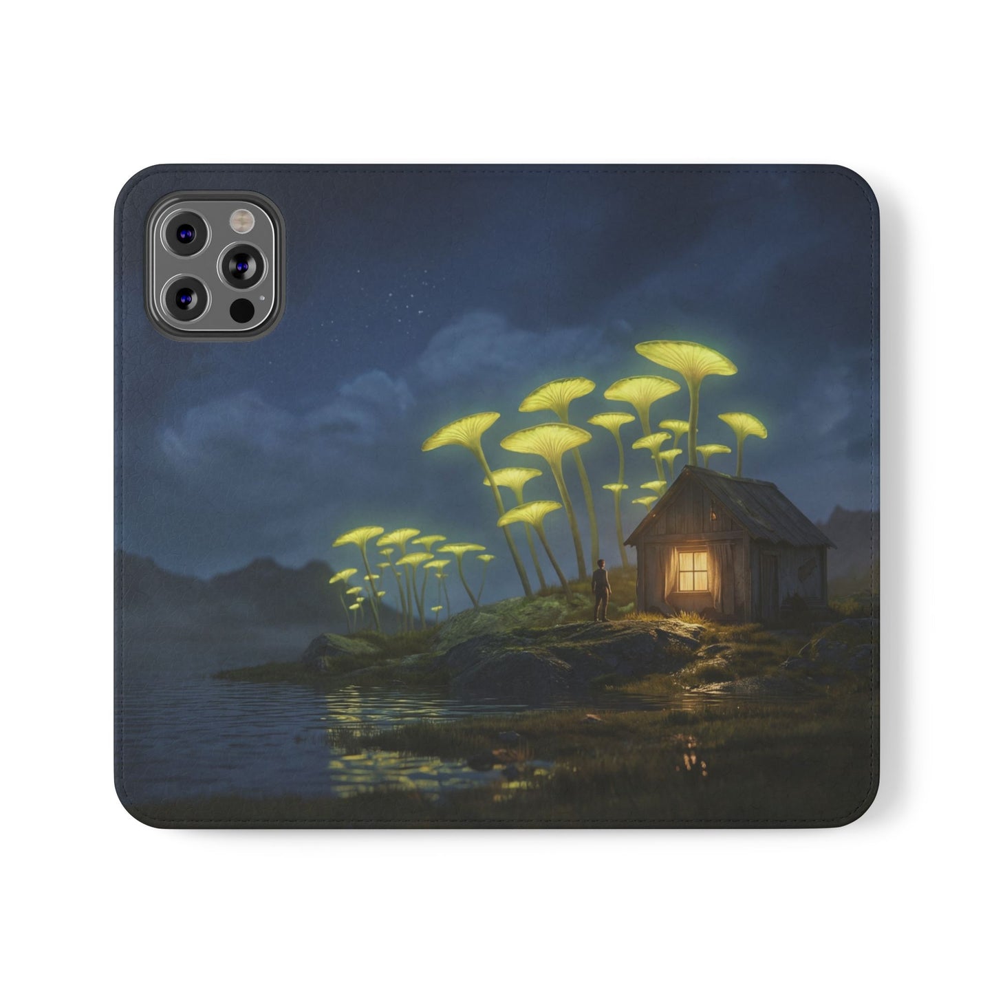 Glowing Mushroom Cottage Flip Cases – Whispering Grove Nightlight