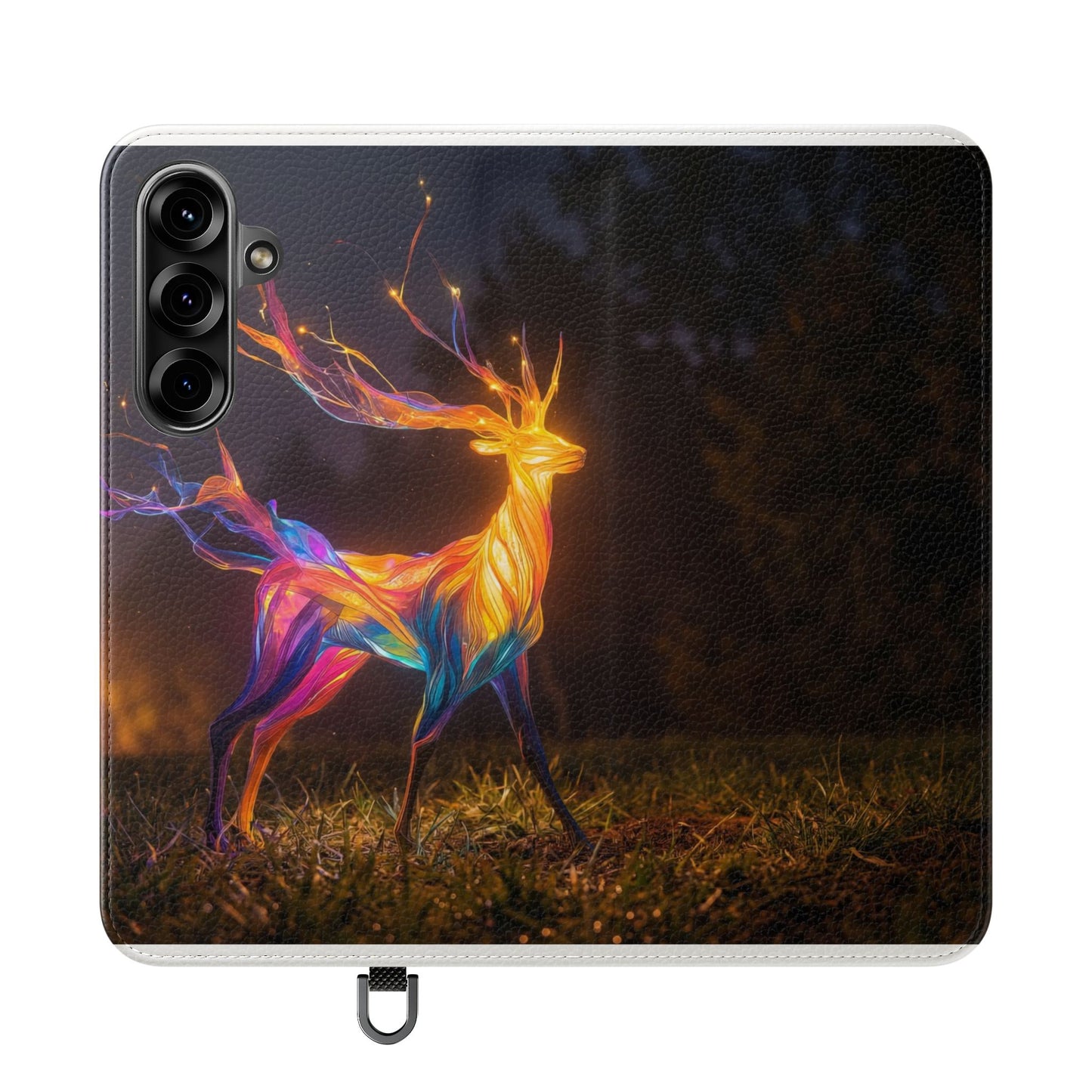 Ethereal Deer Flip Cases – Luminous Spirit Portrait