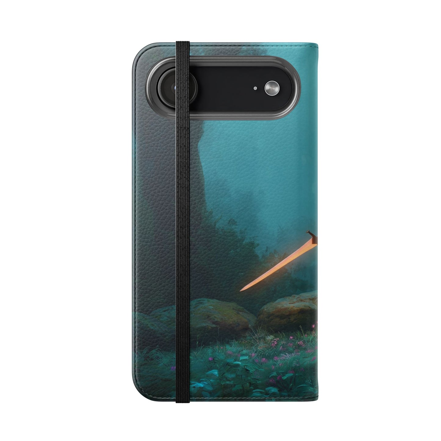 Forest Guardian Flip Cases – Elven Sentinel with Glowing Blade
