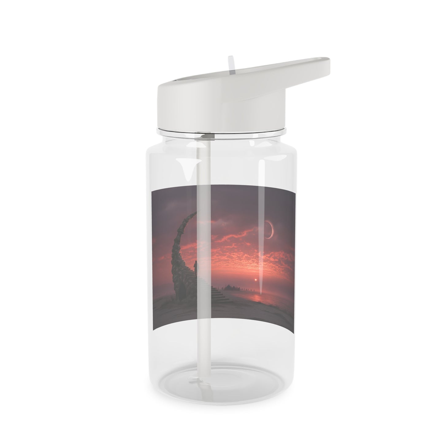 Crescent Stairway Tritan Water Bottle – Twilight Horizon Journey