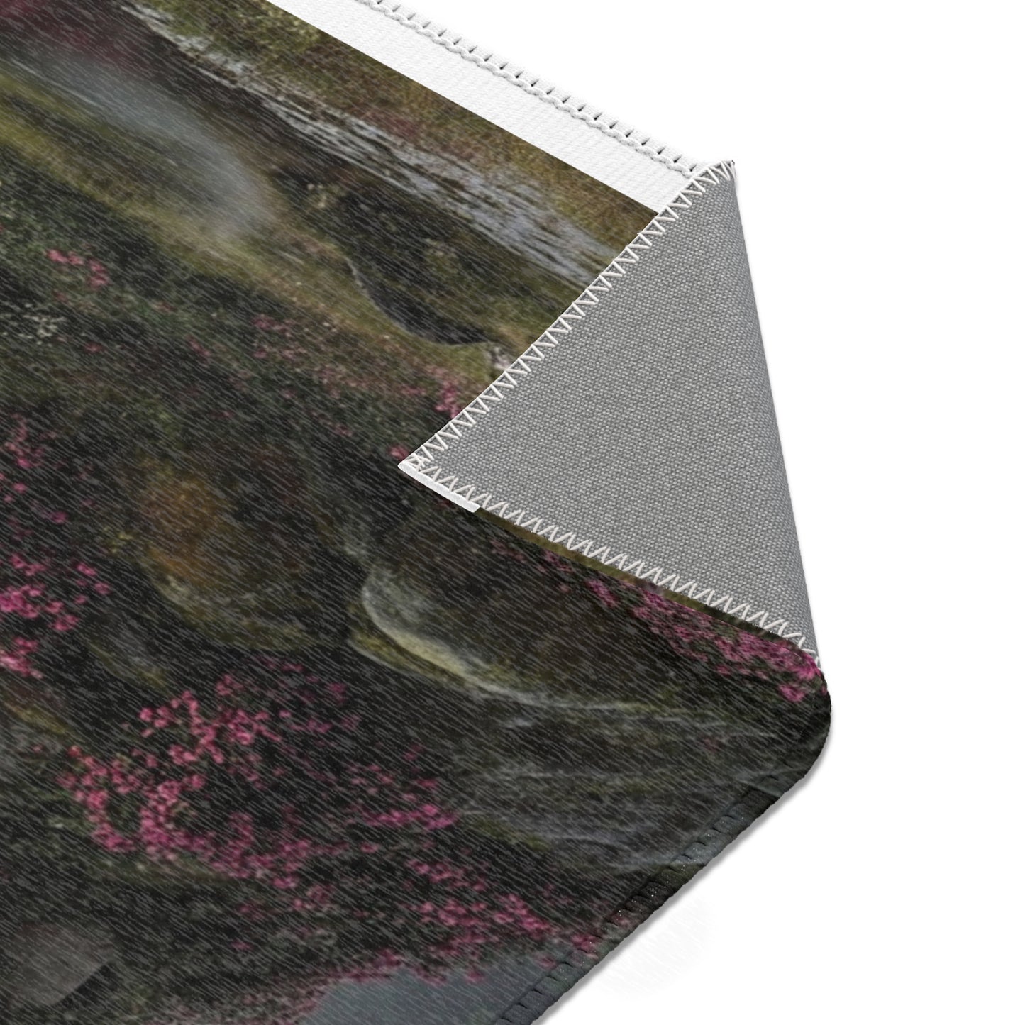 Crimson Rose Castle Area Rugs – Whispers of the Forgotten Keep