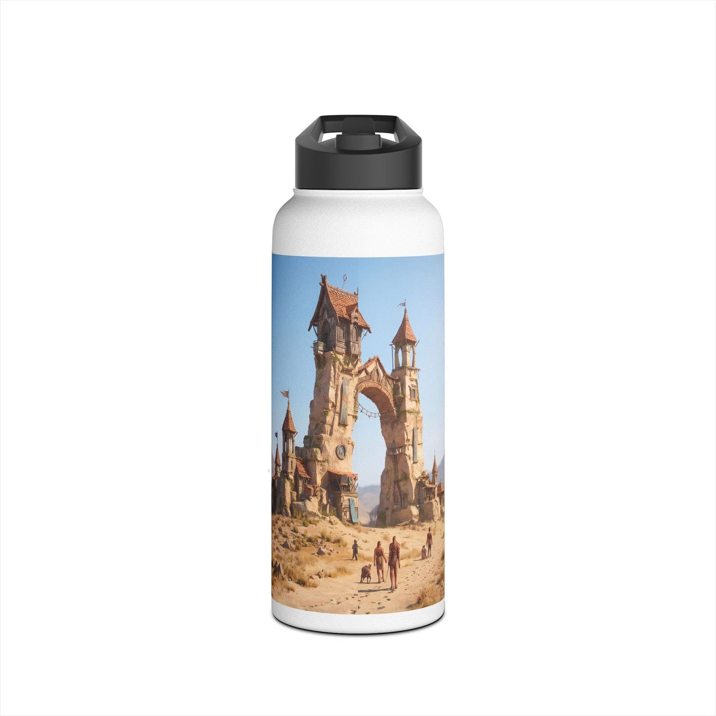 Desert Citadel Water Bottle – Sunlit Ruins of the Forgotten Kingdom