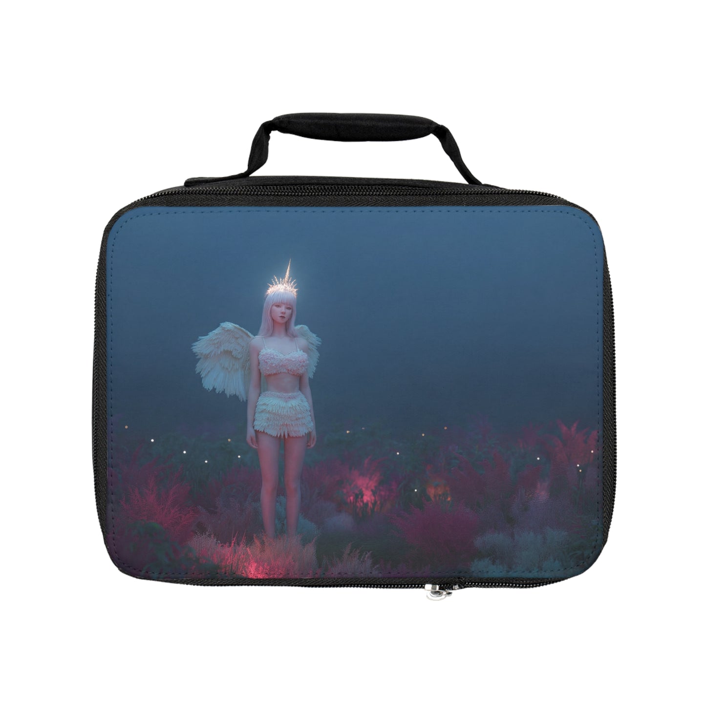 Angelic Sentinel Lunch Bag – Twilight Meadow Guardian