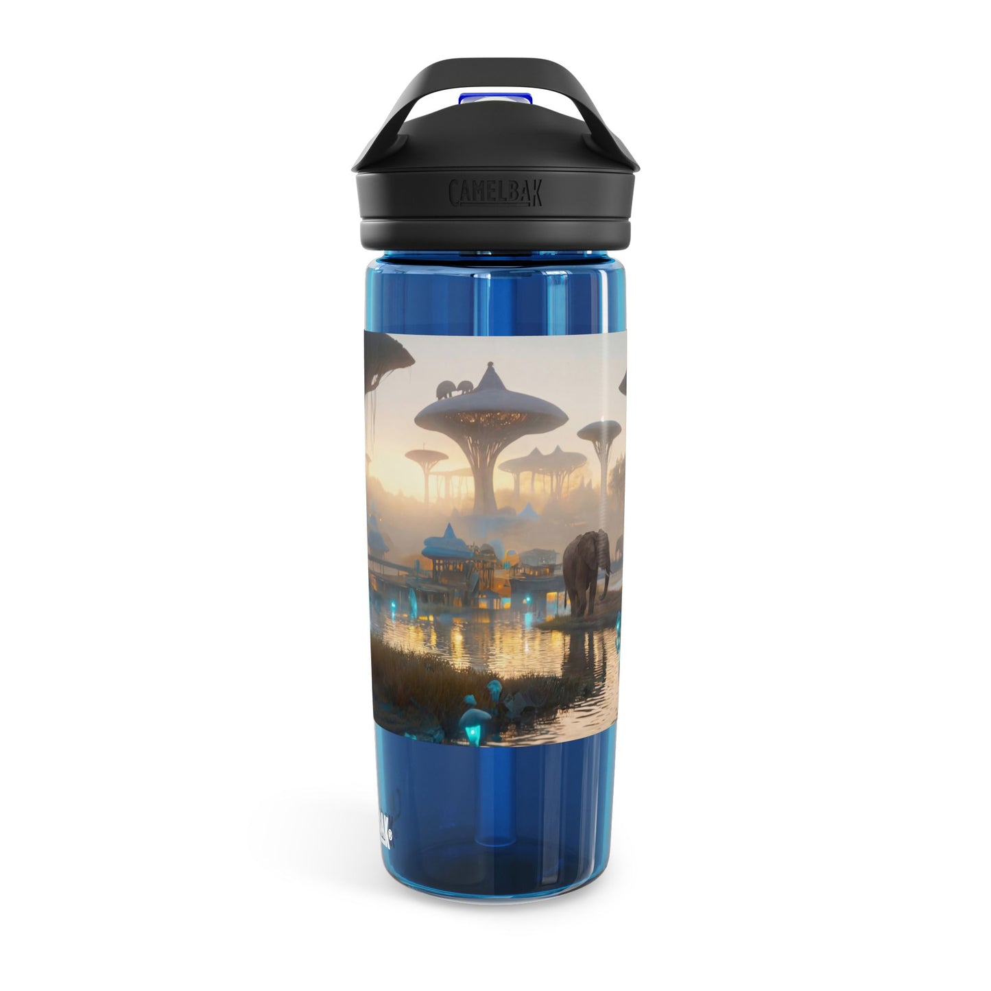 Celestial Savannah CamelBak Eddy® Water Bottle, 20oz\25oz – Twilight Refuge with Glowing Elephants